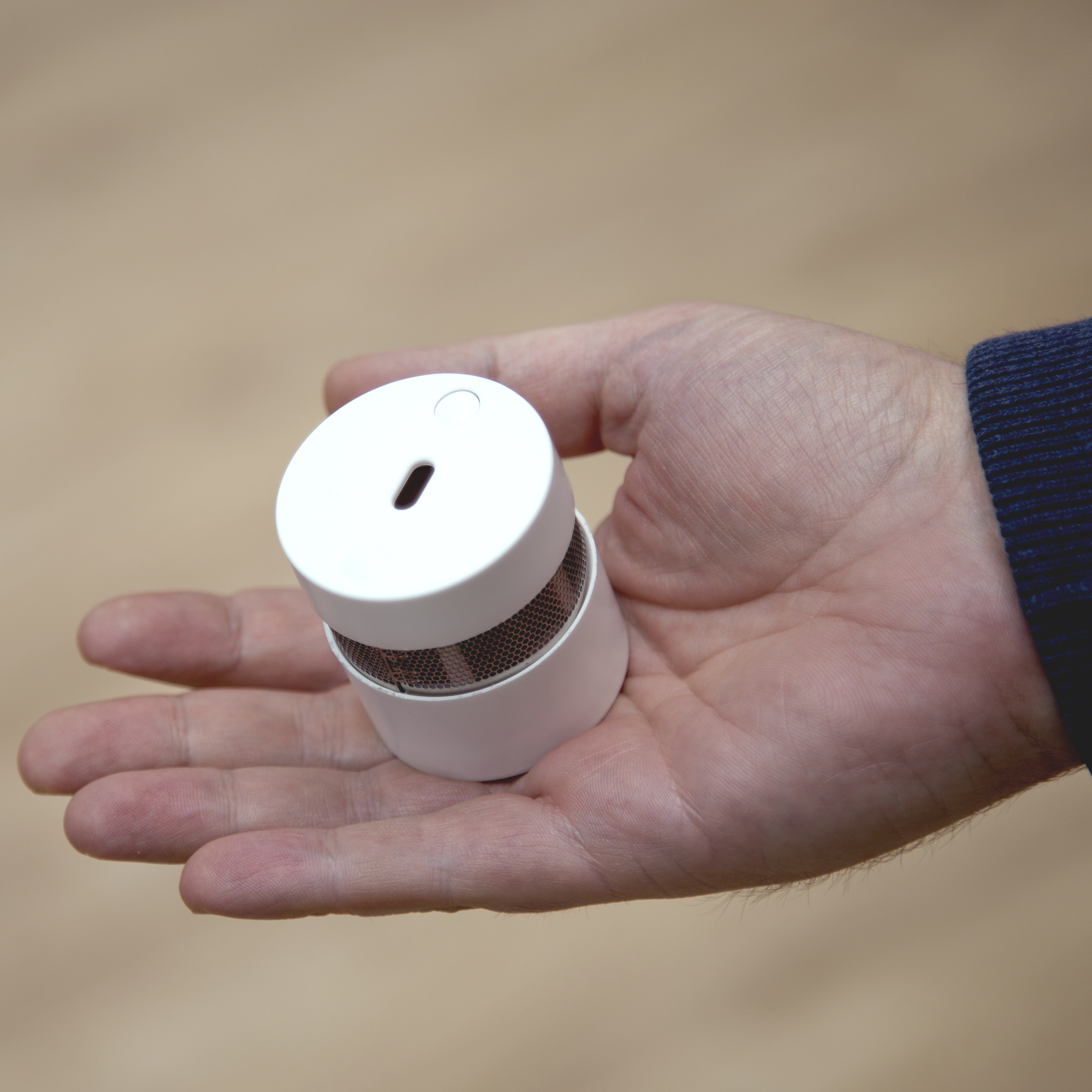 ALECTO Mini-Rauchmelder SD1020, 10-Jahre-Batterie, Sensorlaufzeit, weiß