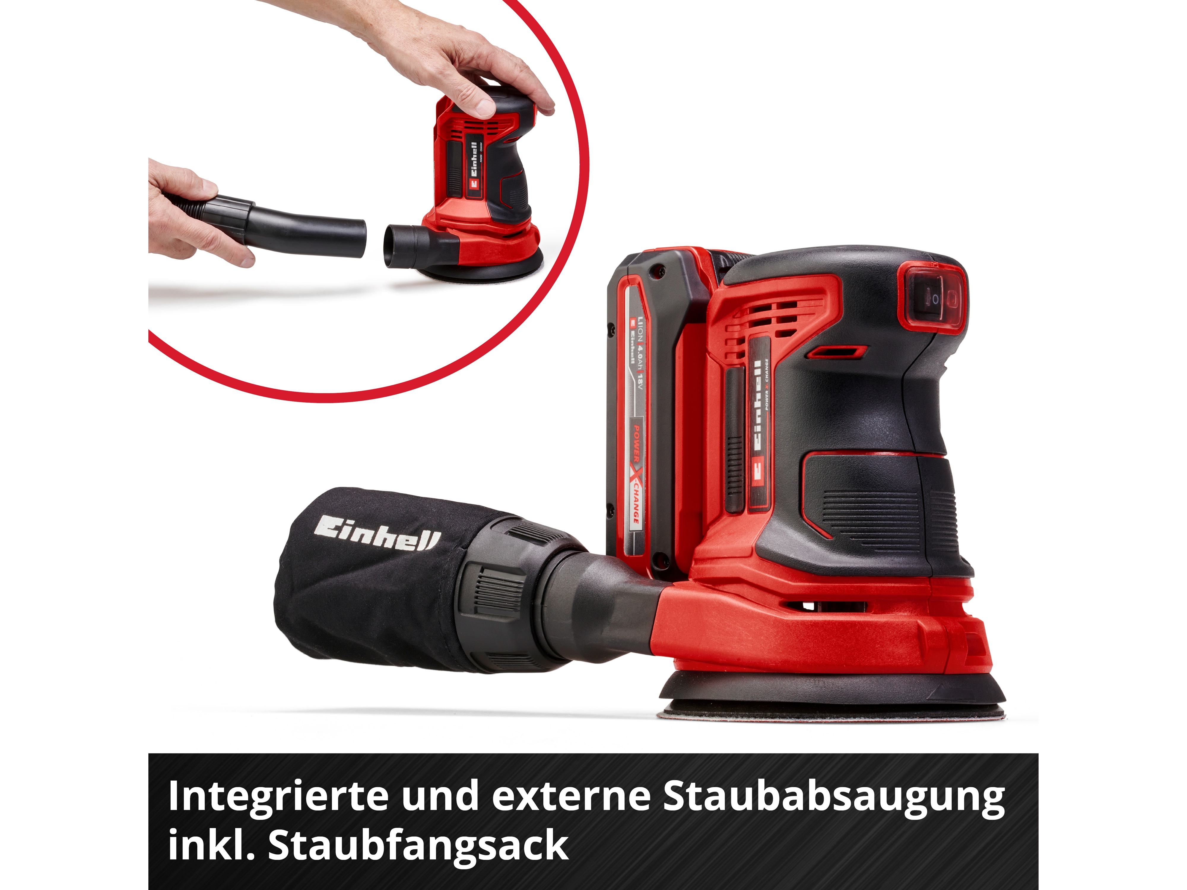 EINHELL Akku-Exzenterschleifer TE-RS 18 Li, Solo EINHELL Akku-Exzenterschleifer TE-RS 18 Li, Solo