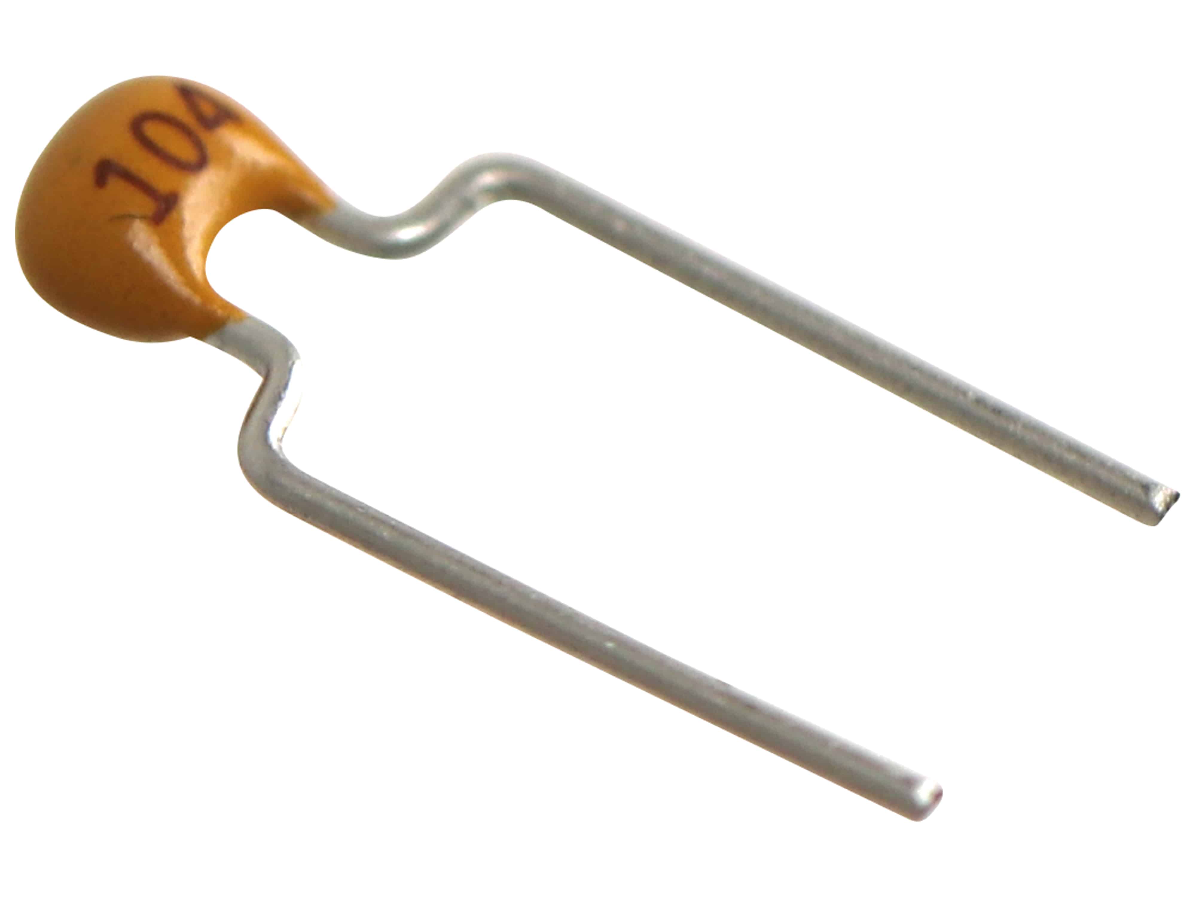 Keramik-Vielschicht-Kondensator, 100 nF, 50 V, RM 5, 10 % Keramik-Vielschicht-Kondensator, 100 nF, 50 V, RM 5, 10 %
