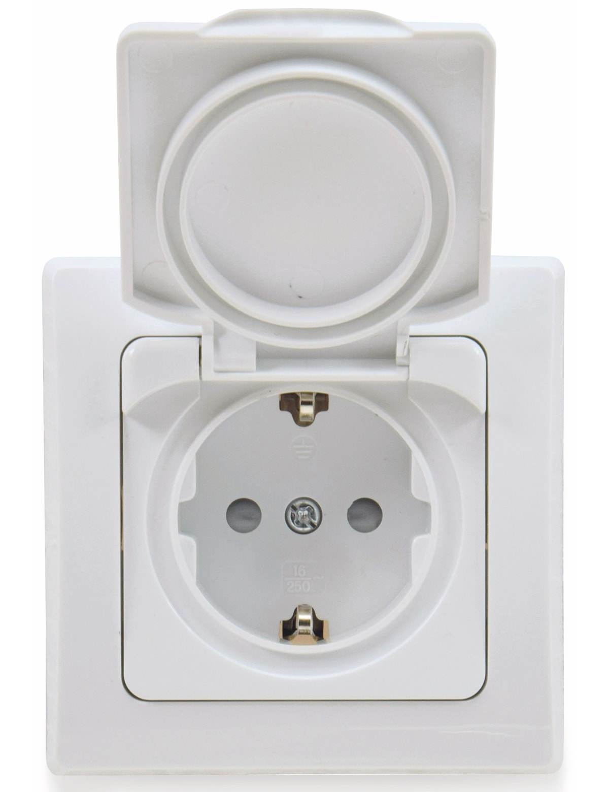 DELPHI Schutzkontakt-Steckdose 16A/250V, weiß, IP44 DELPHI Schutzkontakt-Steckdose 16A/250V, weiß, IP44