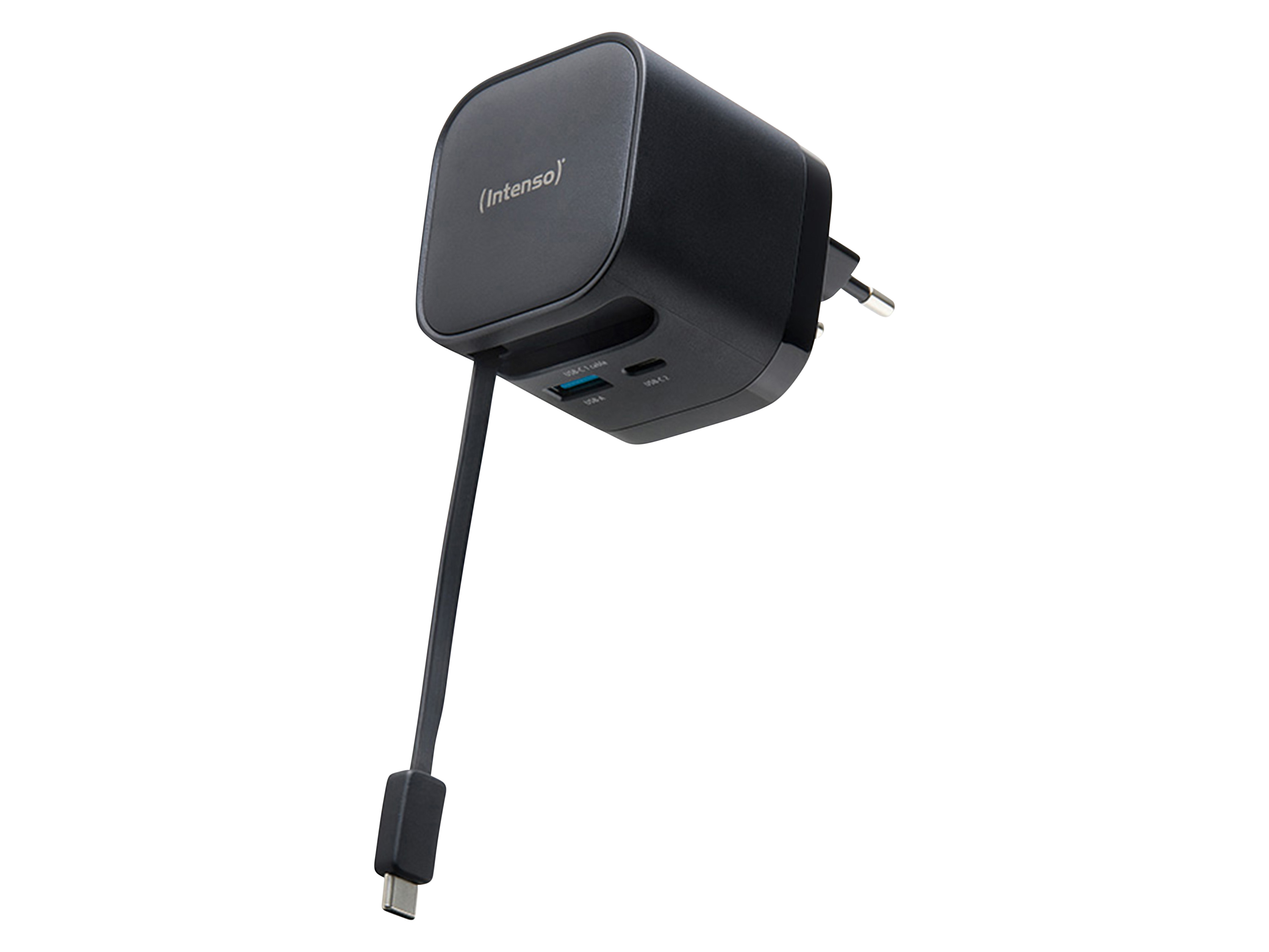 INTENSO Schnellladegerät 7806520, 65 W, Schwarz INTENSO Netzteil 7806520, 65 W, Schwarz