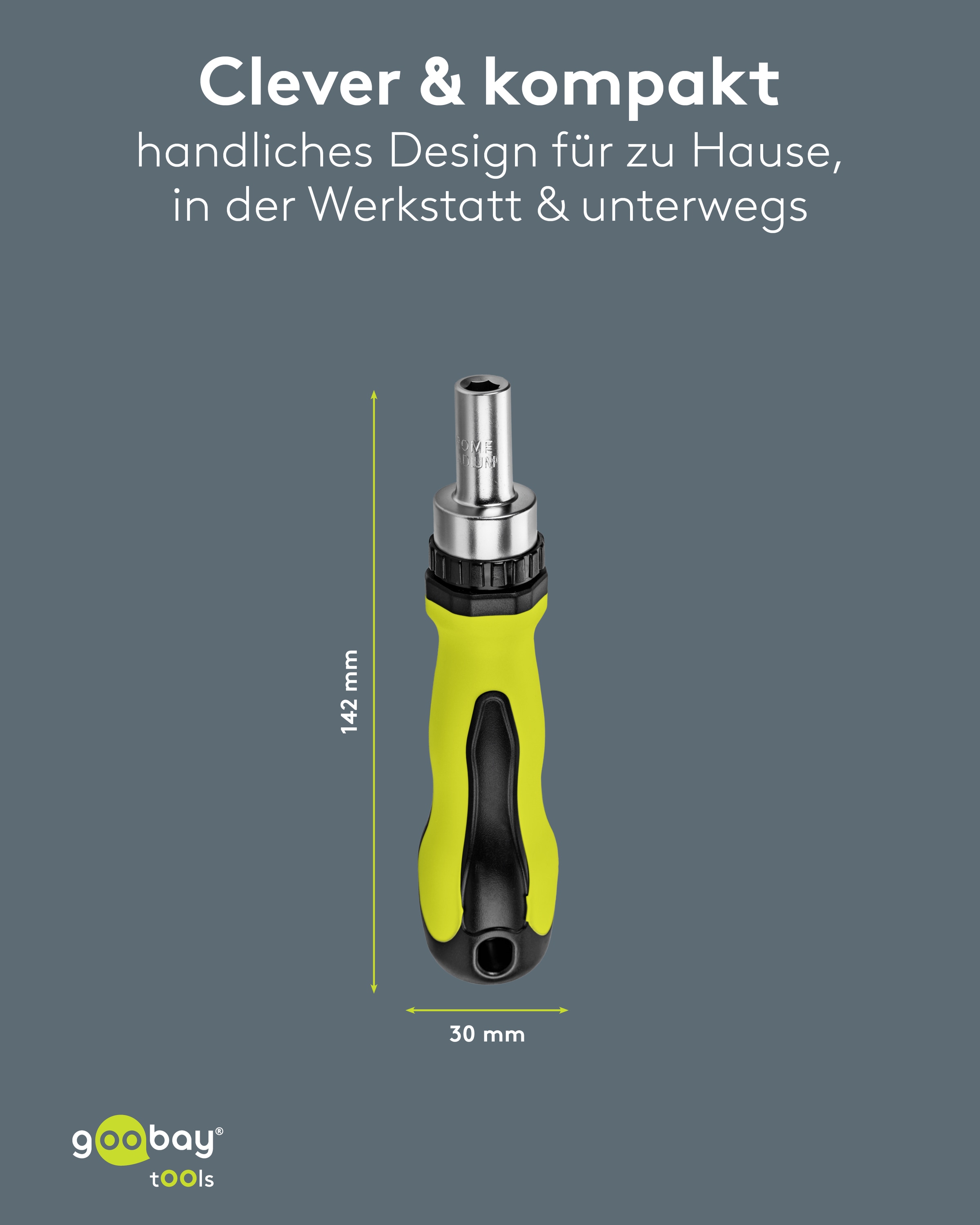 GOOBAY TOOLS Schraubendreher-Set, 77844, mit 100-tlg. Bitsatz