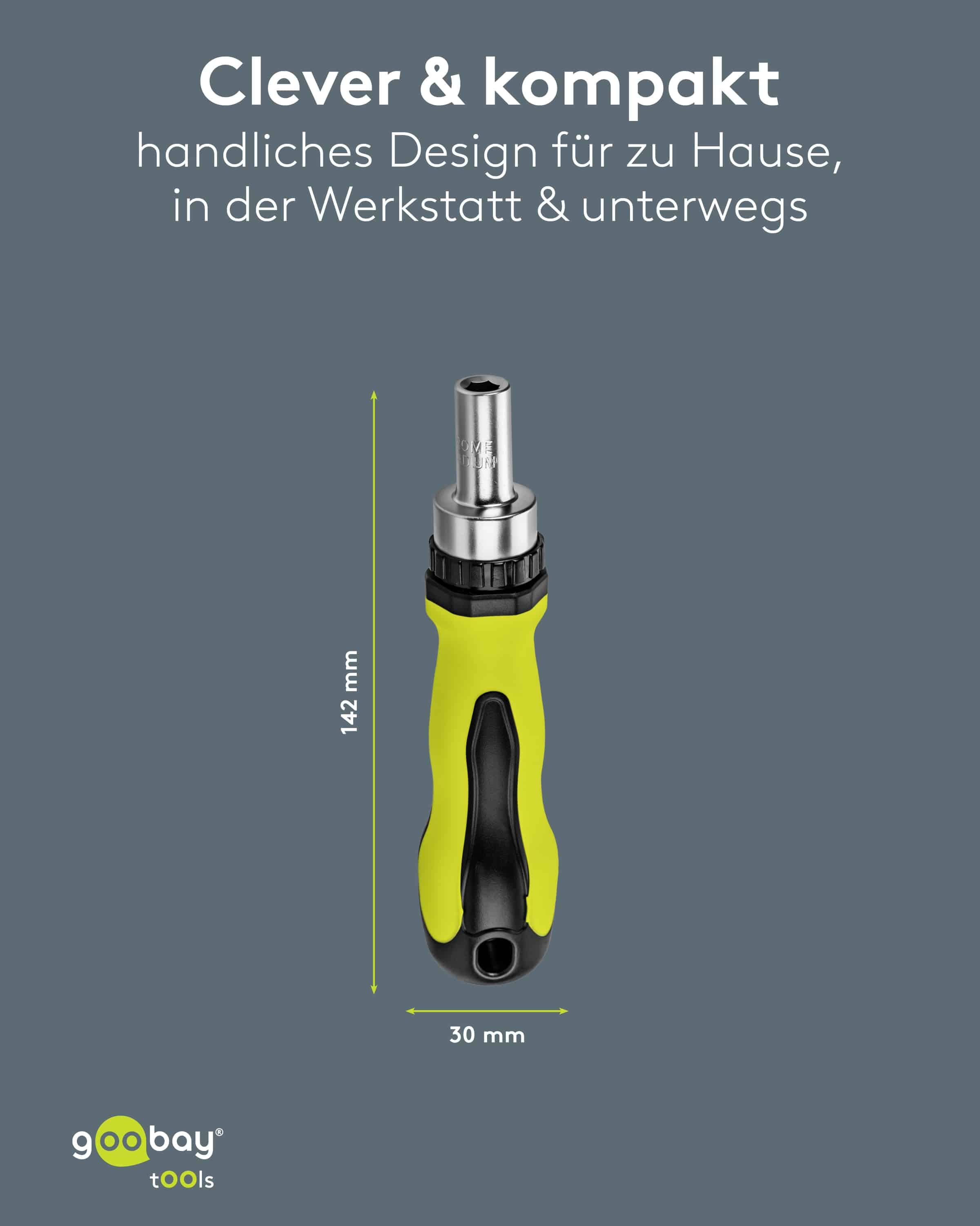 GOOBAY TOOLS Schraubendreher-Set, 77844, mit 100-tlg. Bitsatz GOOBAY TOOLS Schraubendreher-Set, 77844, mit 100-tlg. Bitsatz
