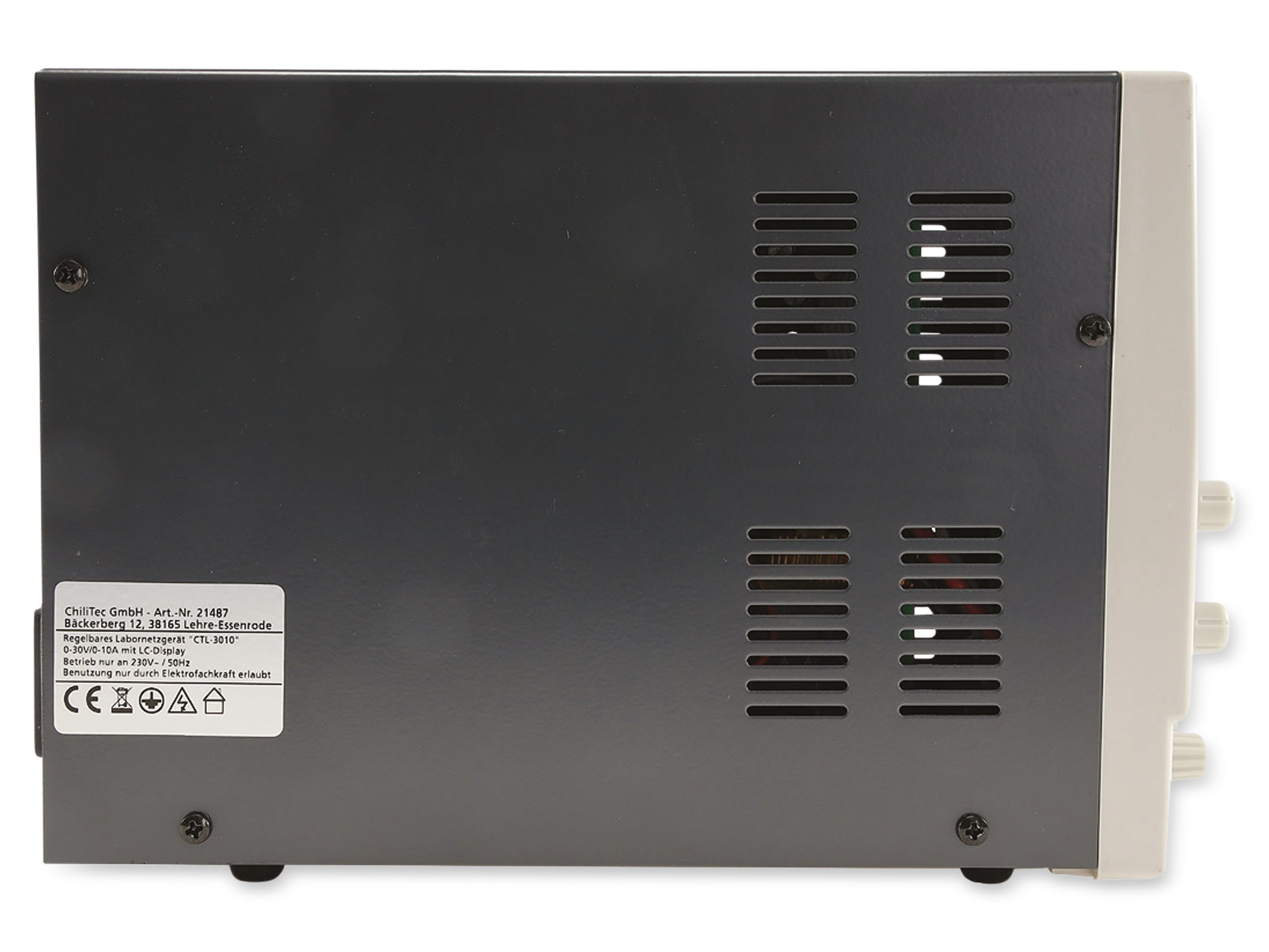 CHILITEC Regelbares Labornetzgerät CTL-3010, 0...30 V / 0...10 A, LCD CHILITEC Regelbares Labornetzgerät CTL-3010, 0...30 V / 0...10 A, LCD