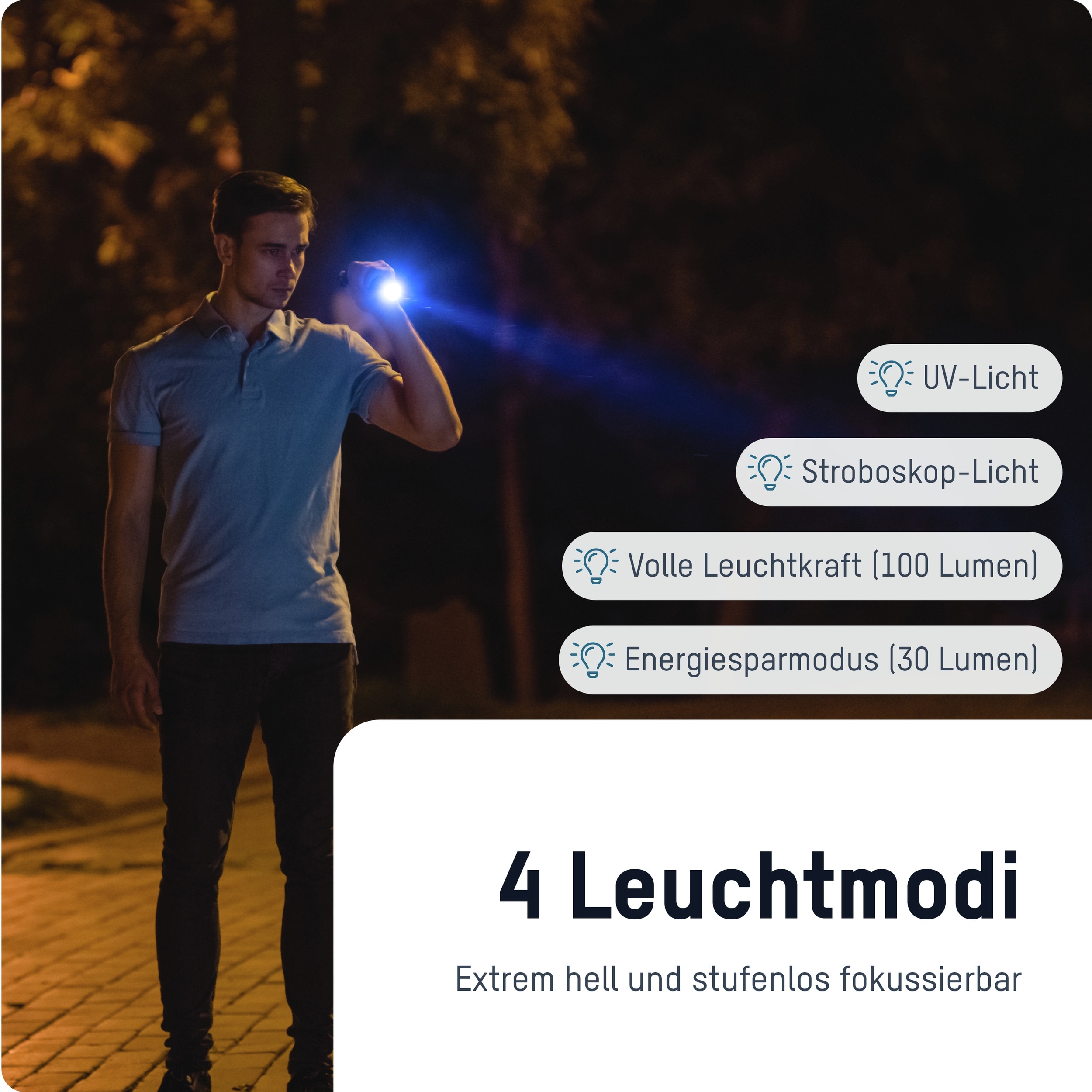 ANSMANN LED-Taschenlampe Action 400 UV, batteriebetrieben, schwarz ANSMANN LED-Taschenlampe Action 400 UV, batteriebetrieben, schwarz