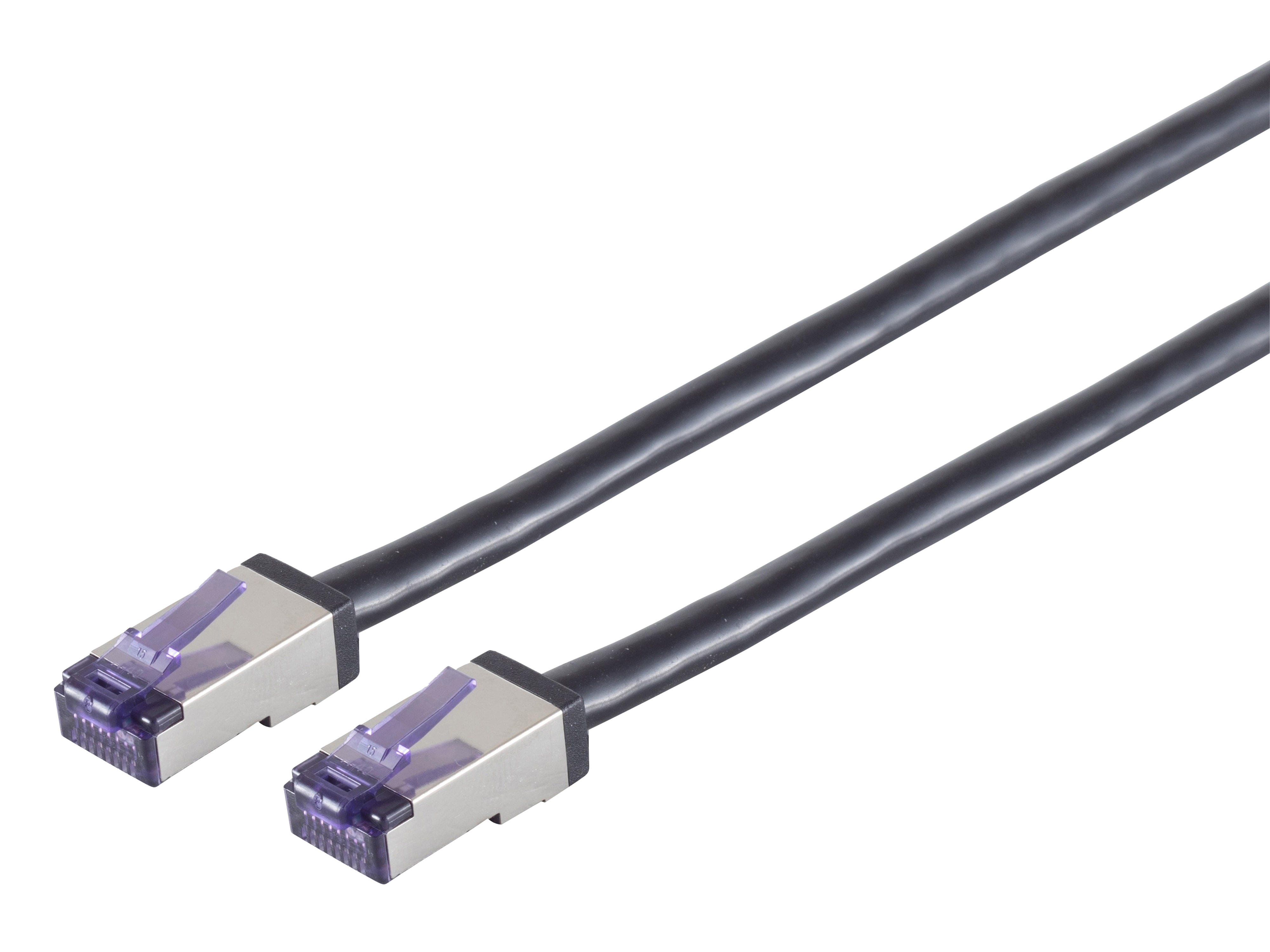 S-IMPULS CAT.6a Pachkabel SuperFlex S/FTP schwarz 0,25m S-IMPULS CAT.6a Pachkabel SuperFlex S/FTP schwarz 0,25m