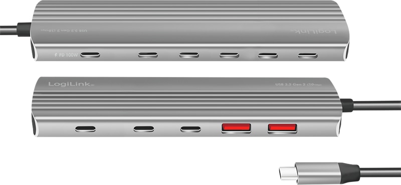 LOGILINK USB-C-Hub UA0415 10-Port Logilink USB-C-Hub UA0415 10-Port