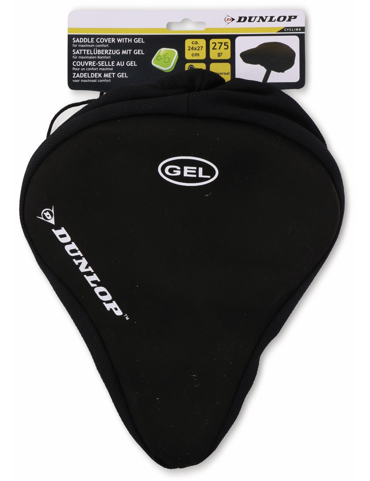 DUNLOP Gel-Fahrradsattelüberzug 05311, 270x240 mm DUNLOP Gel-Fahrradsattelüberzug 05311, 270x240 mm