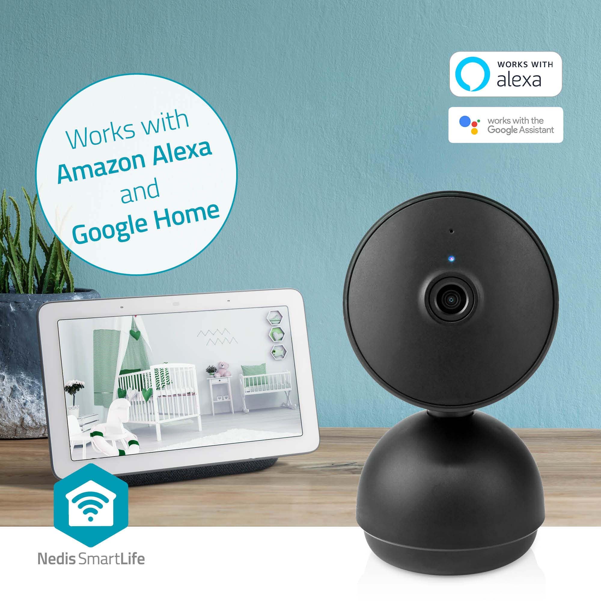 NEDIS Überwachungskamera SmartLife, WIFICI22CBK, Innen, Wi-Fi, schwarz NEDIS Überwachungskamera SmartLife, WIFICI22CBK, Innen, Wi-Fi, schwarz