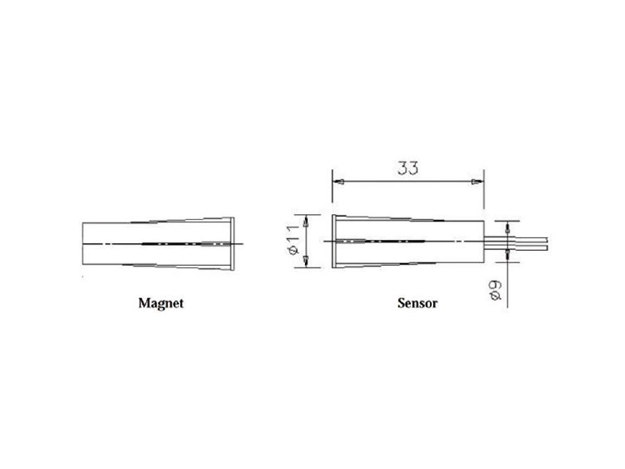 Magnet-Reedkontakt MK-10NC