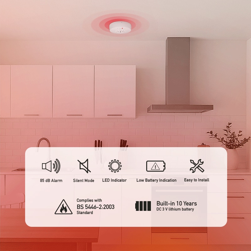 LOGILINK Hitzemelder SC0232, Klasse A1, 85 dB-Alarm, akustisch/optisch, weiß LOGILINK Hitzemelder SC0232, Klasse A1, 85 dB-Alarm, akustisch/optisch, weiß
