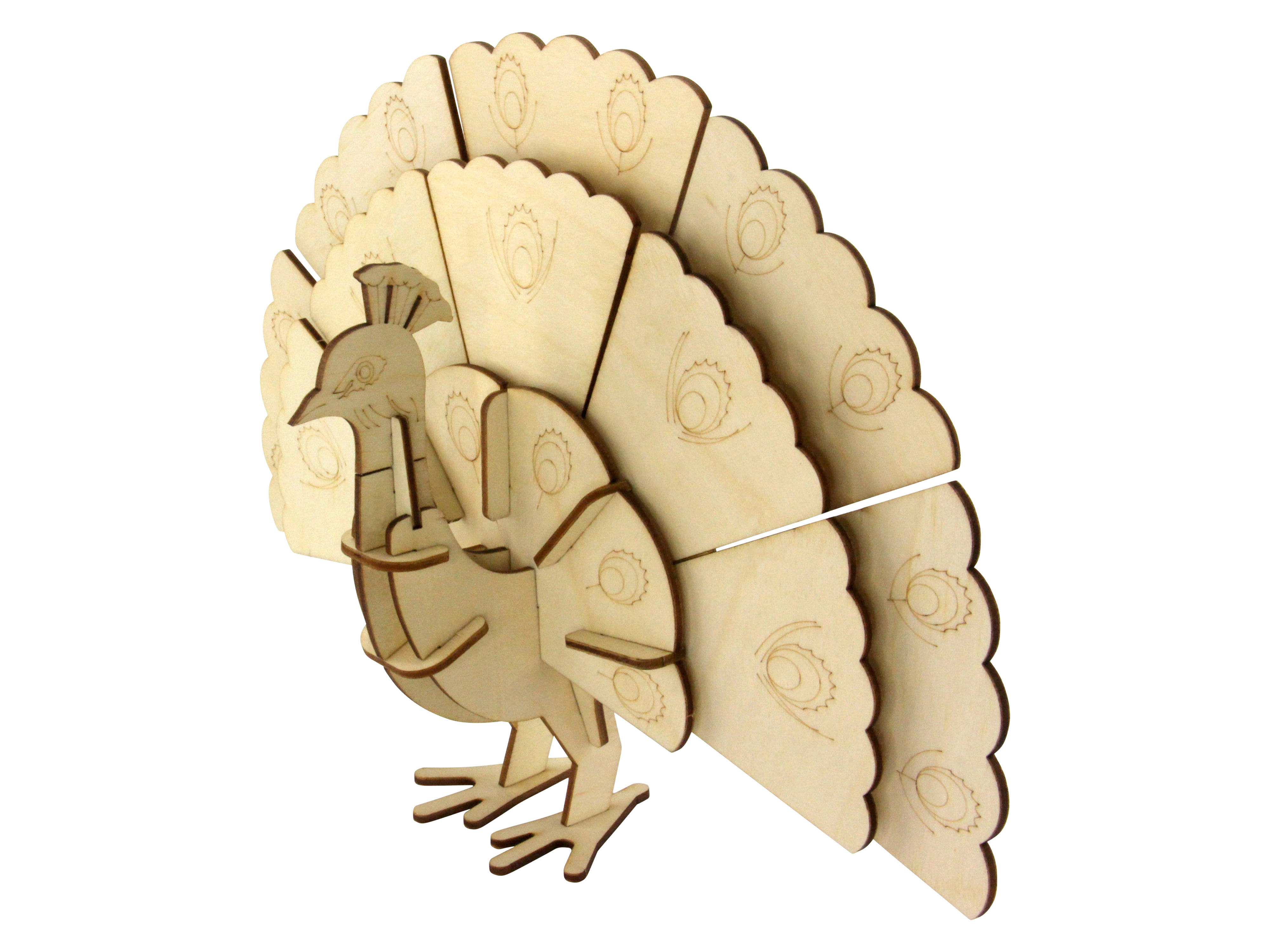 SOL-EXPERT 3D Holz Puzzle Pfau SOL-EXPERT 3D Holz Puzzle Pfau