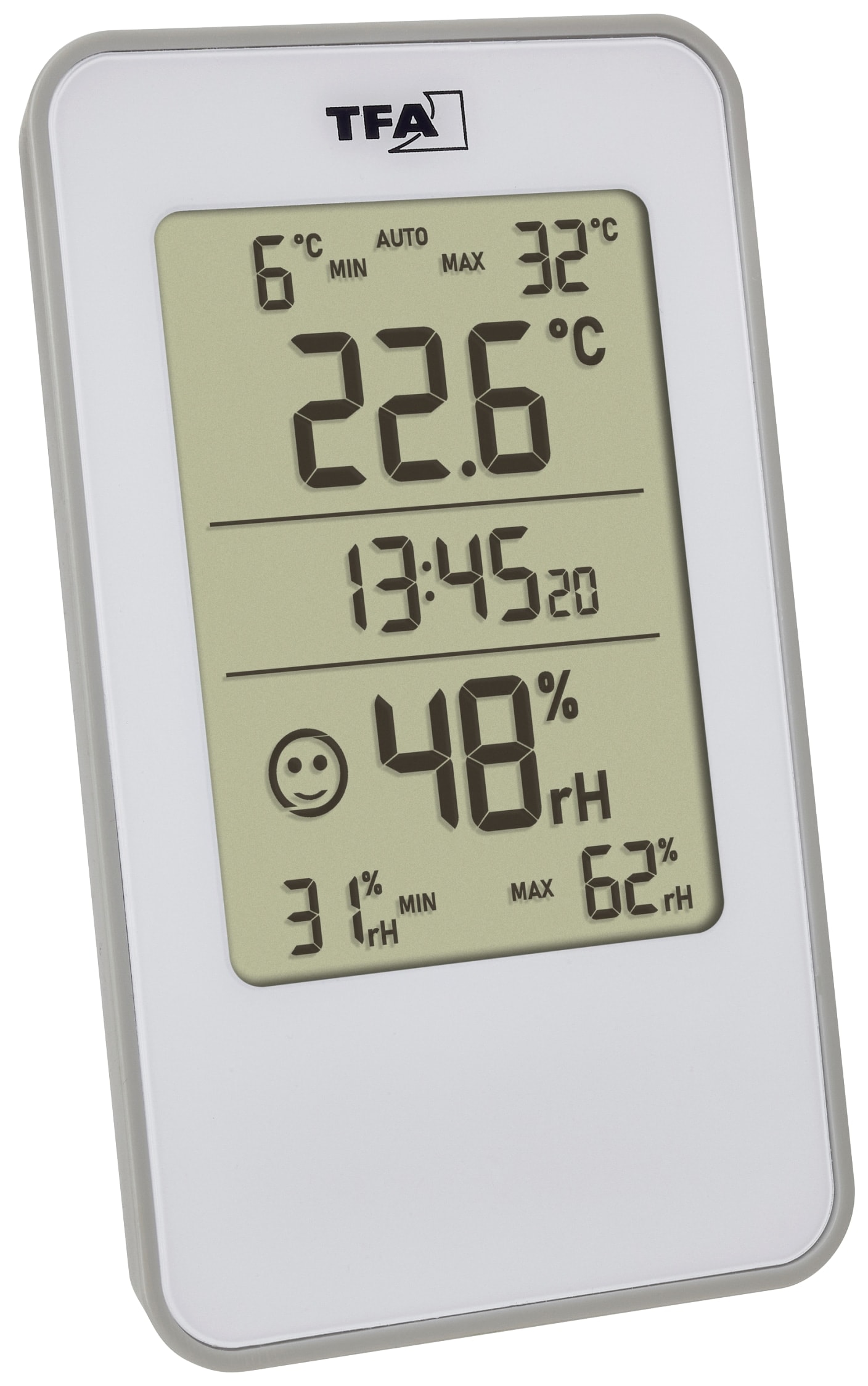 TFA Digitales Thermo-Hygrometer, 30.5057.02, weiß TFA Digitales Thermo-Hygrometer, 30.5057.02, weiß