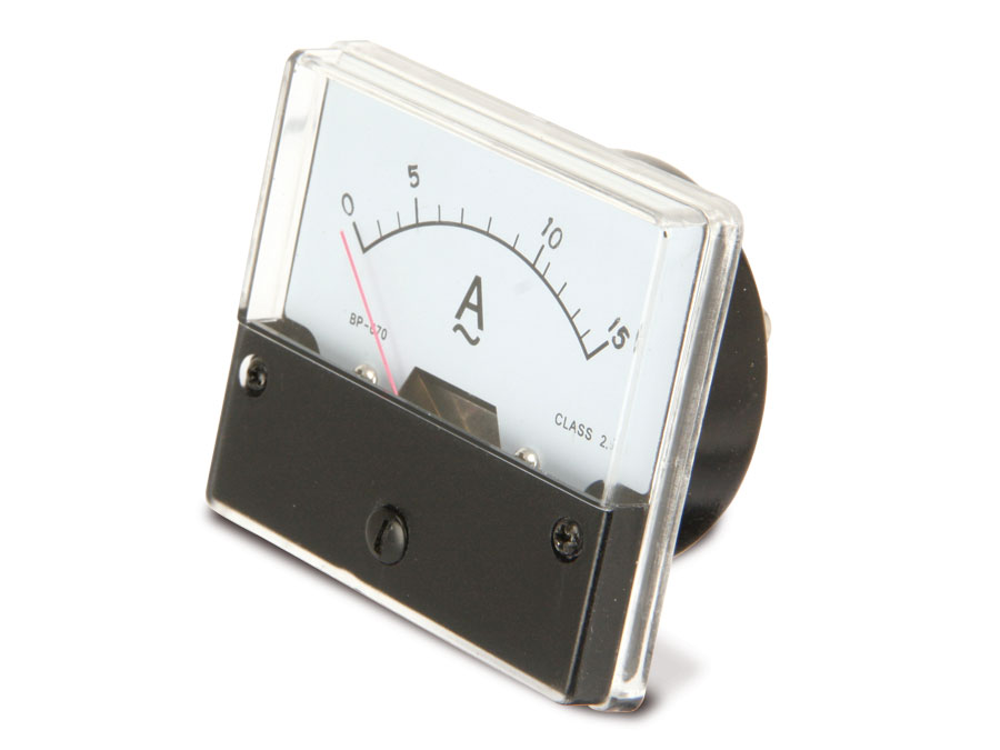 Dreheisen-Einbauinstrument, 0...15 A~ Dreheisen-Einbauinstrument, 0...15 A~