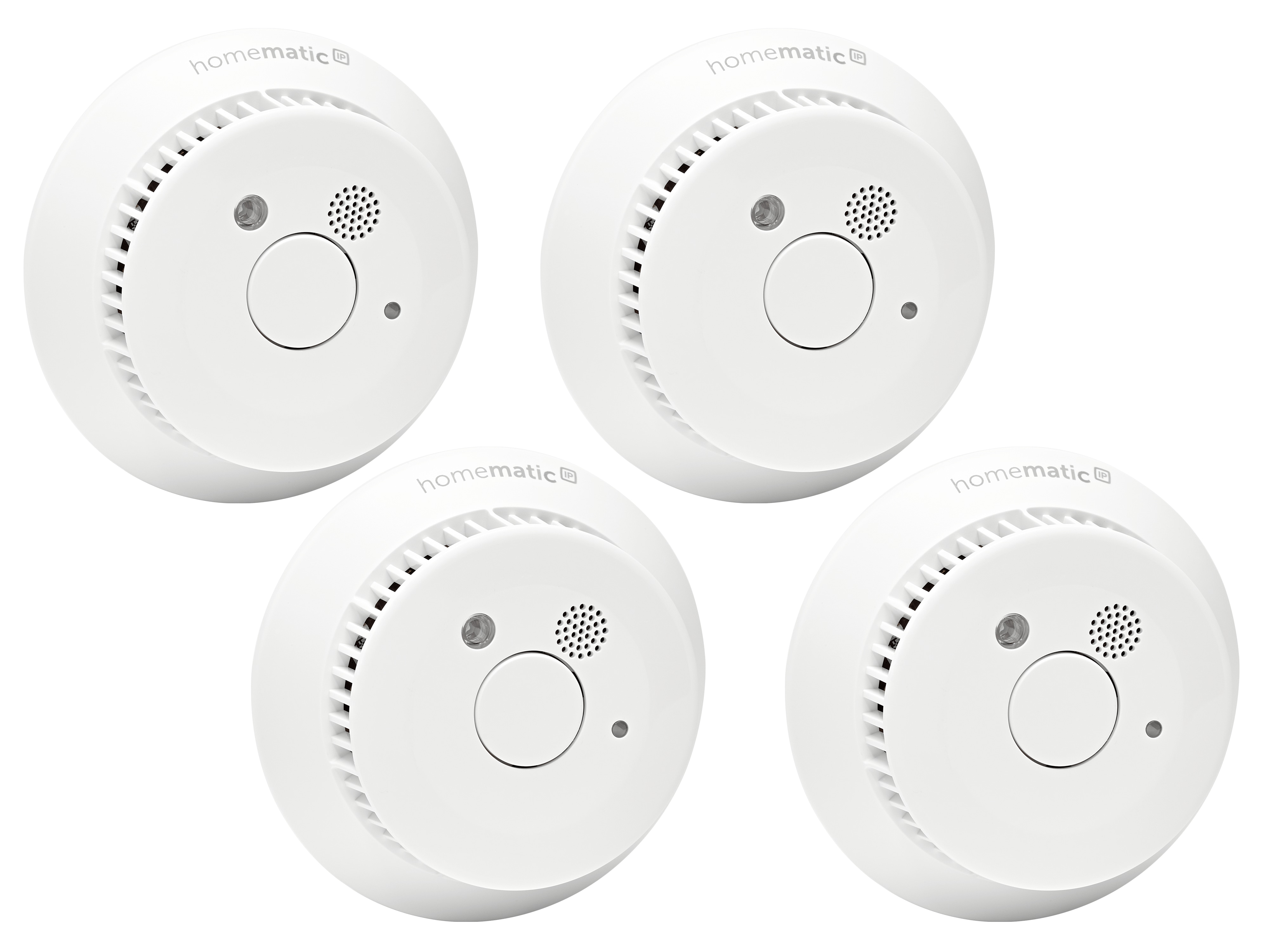 HOMEMATIC IP 156587A0, Rauchwarnmelder, Q-Label, 4 Stück