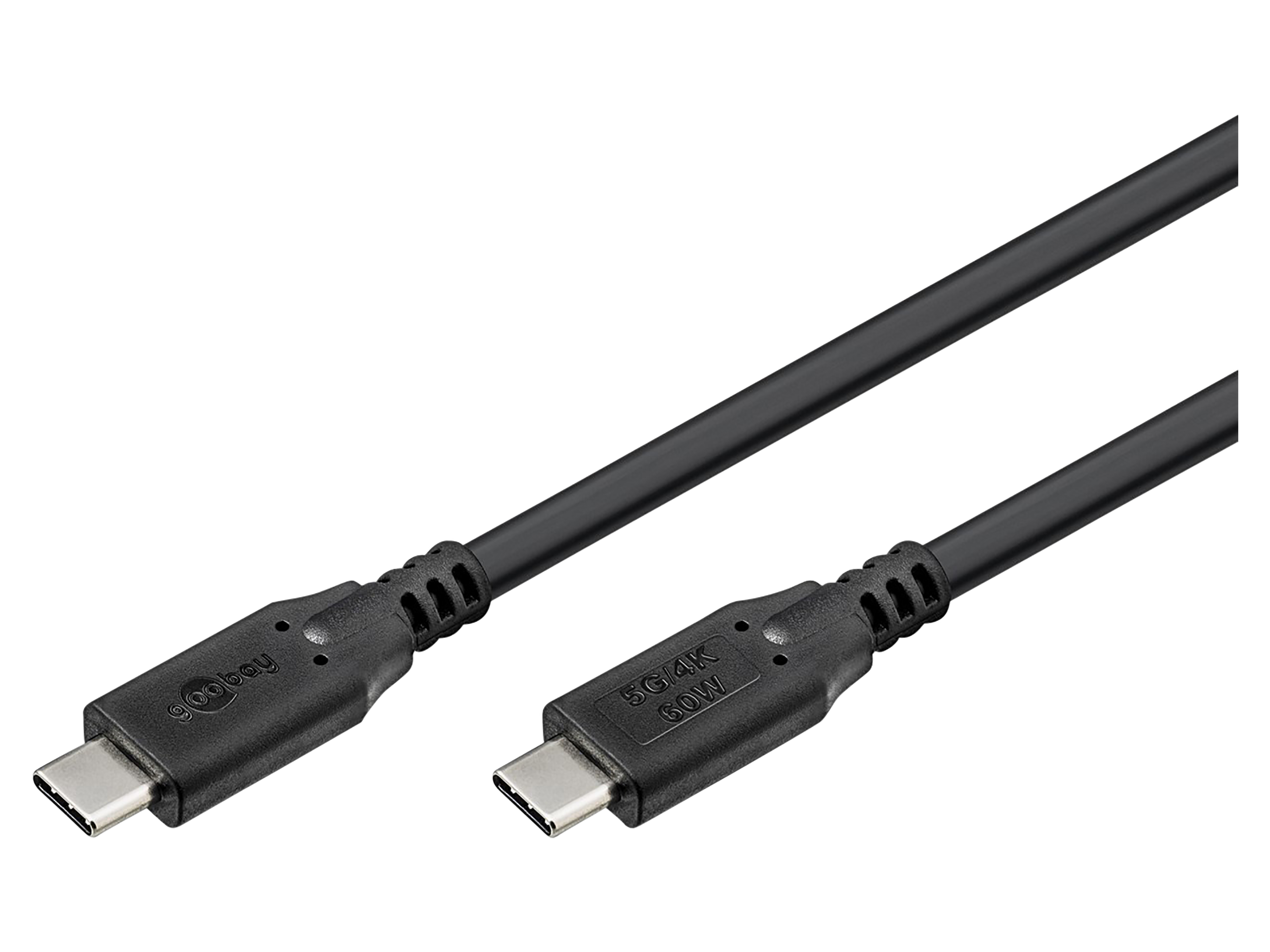 GOOBAY USB-C Kabel 66507 USB3.2 60W 1,5m schwarz 5 Gbit/s GOOBAY USB-C Kabel 66507 USB3.2 60W 1,5m schwarz 5 Gbit/s