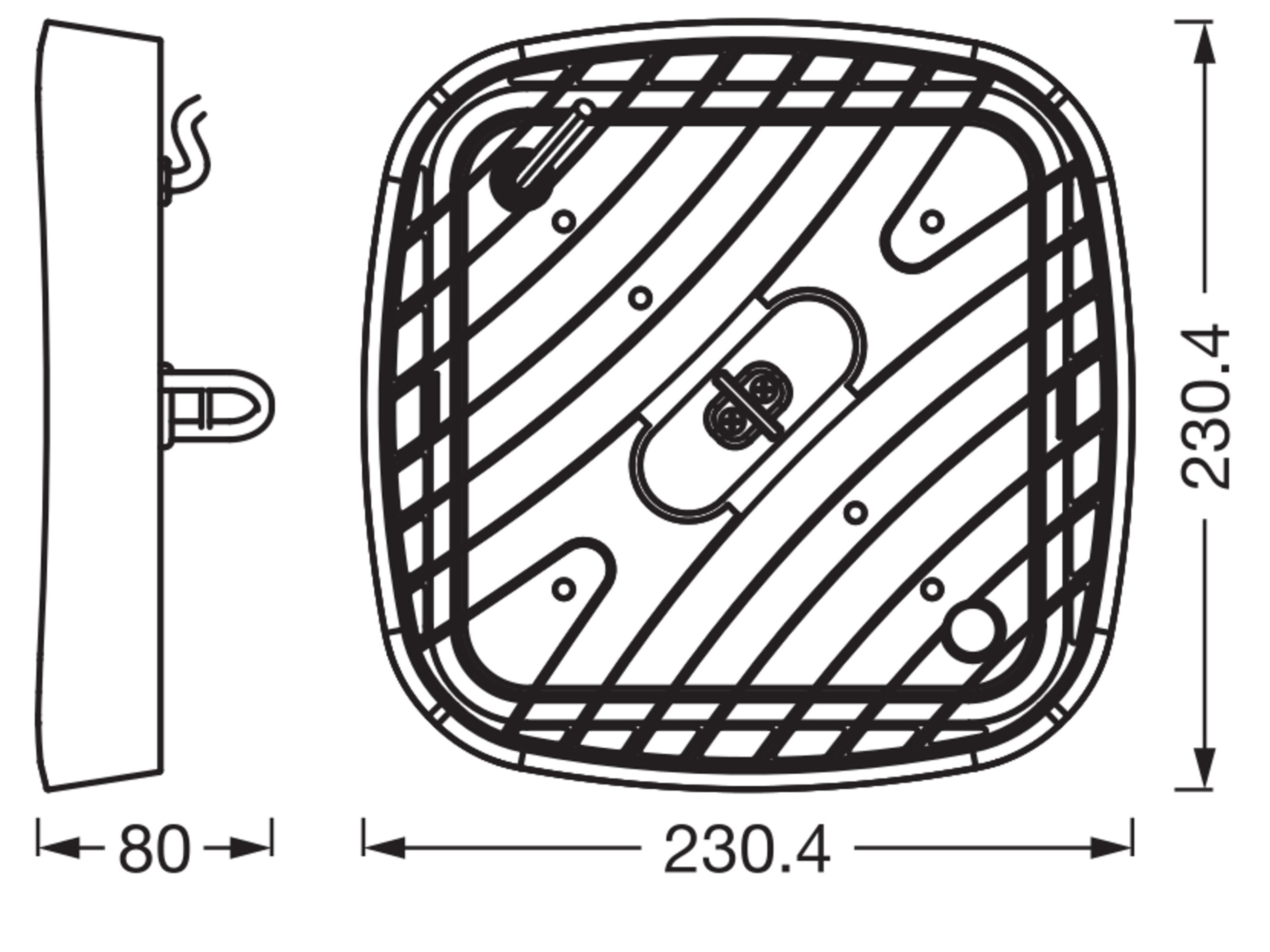 OSRAM LED-Hallenleuchte, 80W, 6500K, 9300 lm, IP65, kaltweiß, schwarz OSRAM LED-Hallenleuchte, 80W, 6500K, 9300 lm, IP65, kaltweiß, schwarz