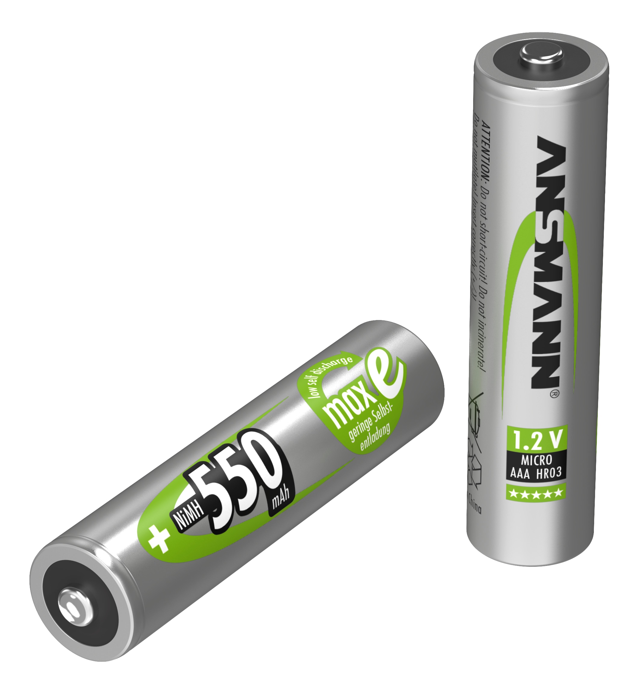 ANSMANN NiMH Akku Micro AAA 550 mAh maxE 4 Stück ANSMANN NiMH Akku Micro AAA 550 mAh maxE 4 Stück