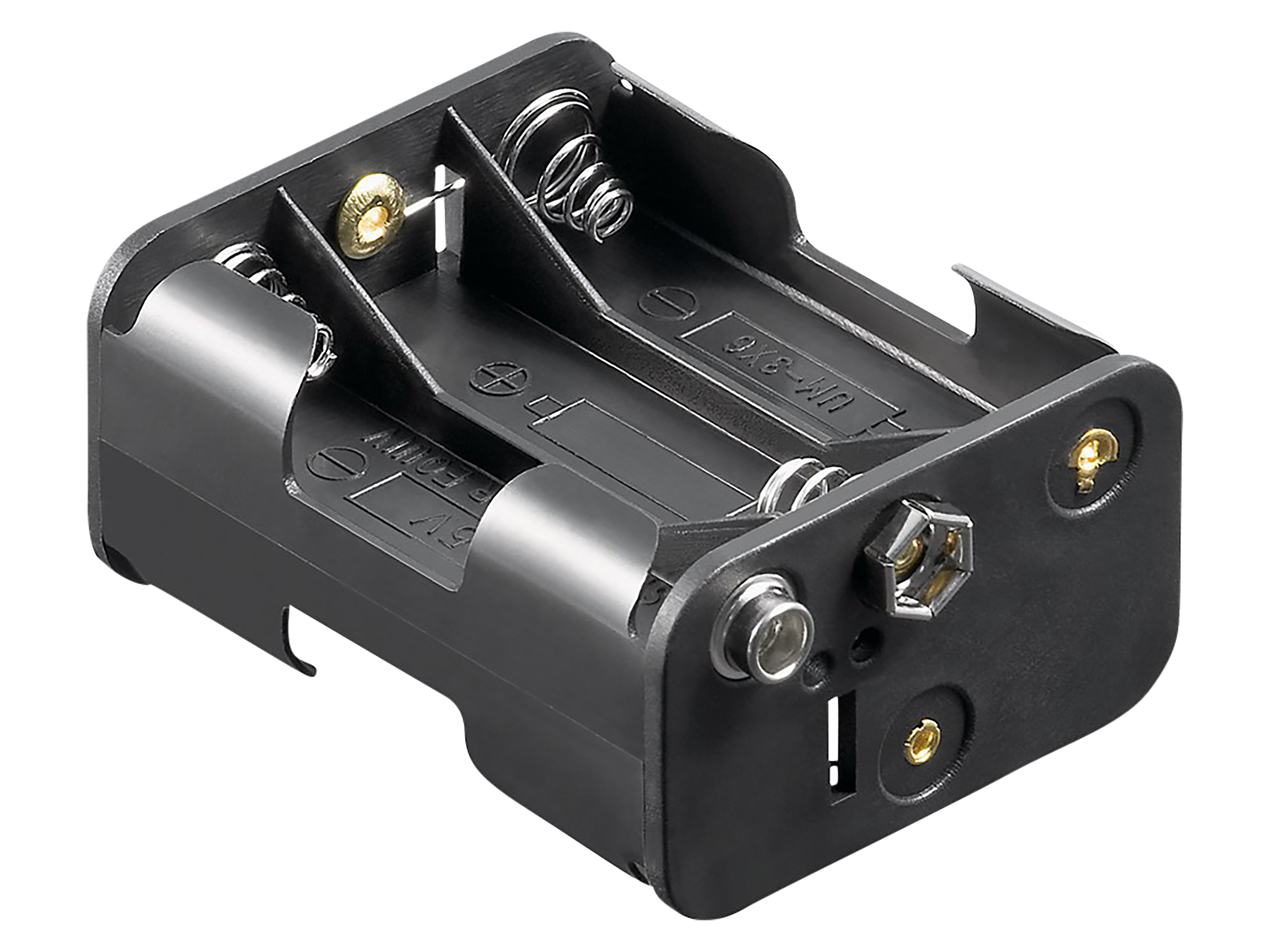 GOOBAY Batteriehalter, 6x Mignon, Clipanschluss