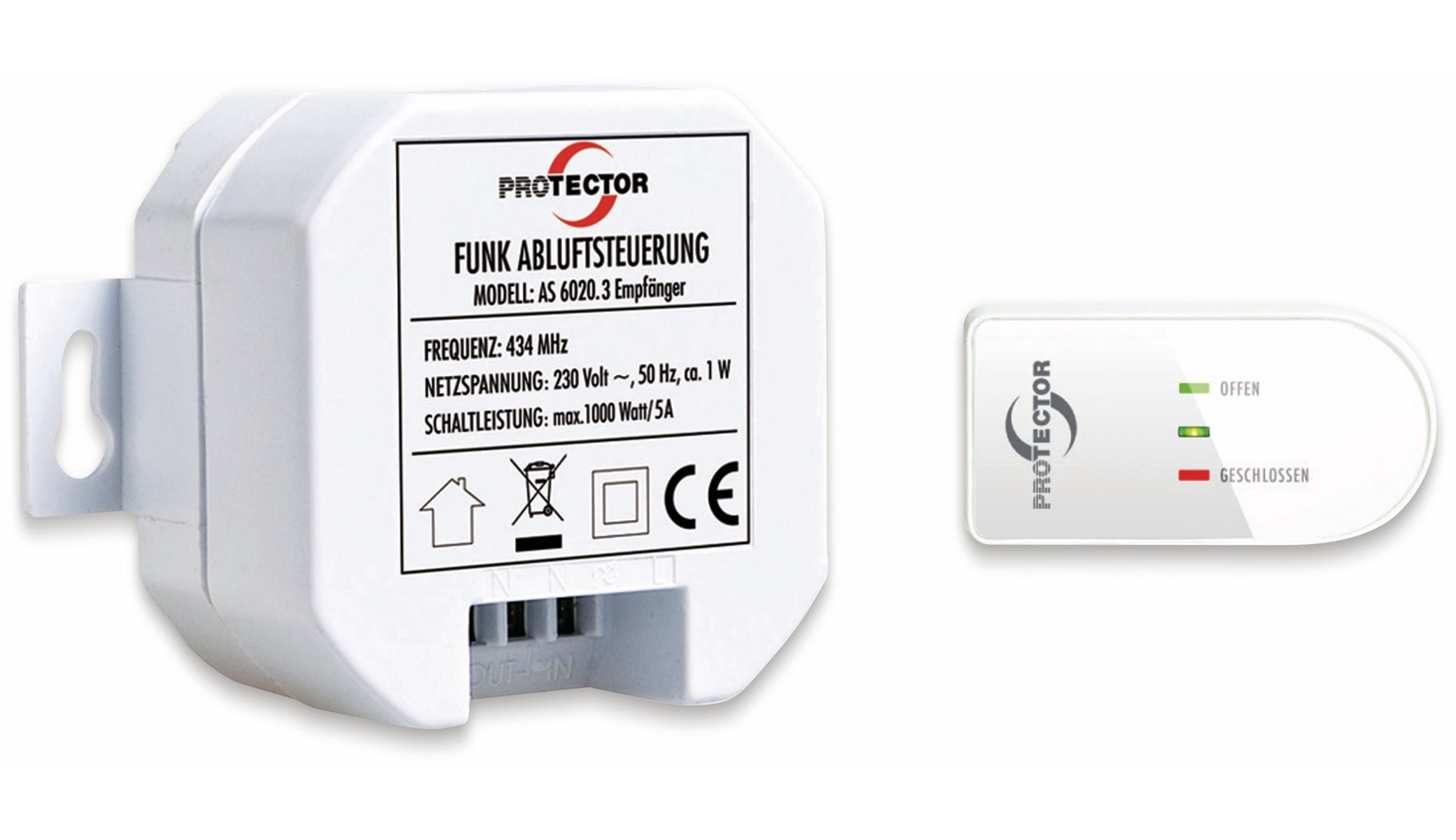 PROTECTOR Funk-Abluftsteuerung AS-6020.3 PROTECTOR Funk-Abluftsteuerung AS-6020.3