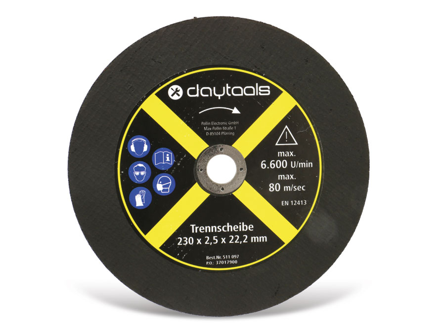 DAYTOOLS Trennscheibe Metall, 230x2,5x22,2 mm, 5 Stück DAYTOOLS Trennscheibe Metall, 230x2,5x22,2 mm, 5 Stück