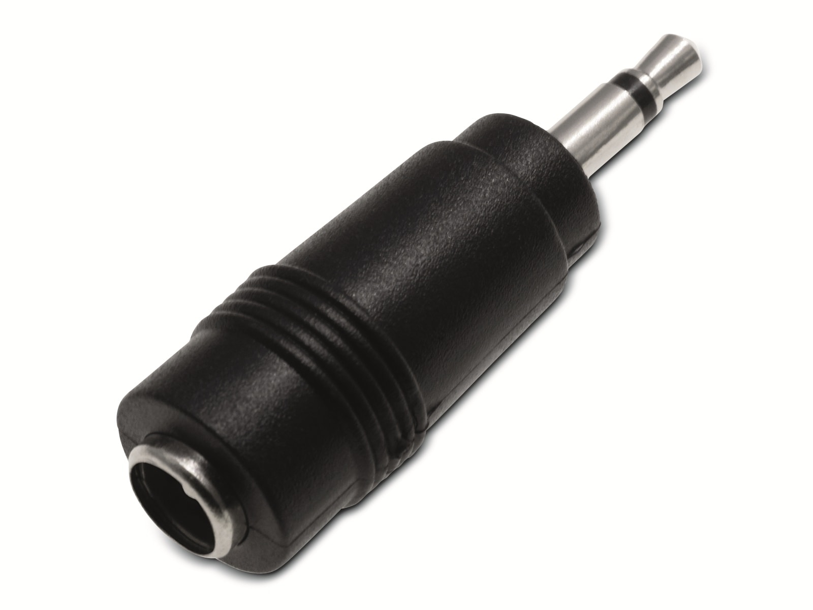 Hohlsteckeradapter, 5,5/2,1 Hohlkupplung auf 3,5 mm Klinkenstecker Hohlsteckeradapter, 5,5/2,1 Hohlkupplung auf 3,5 mm Klinkenstecker
