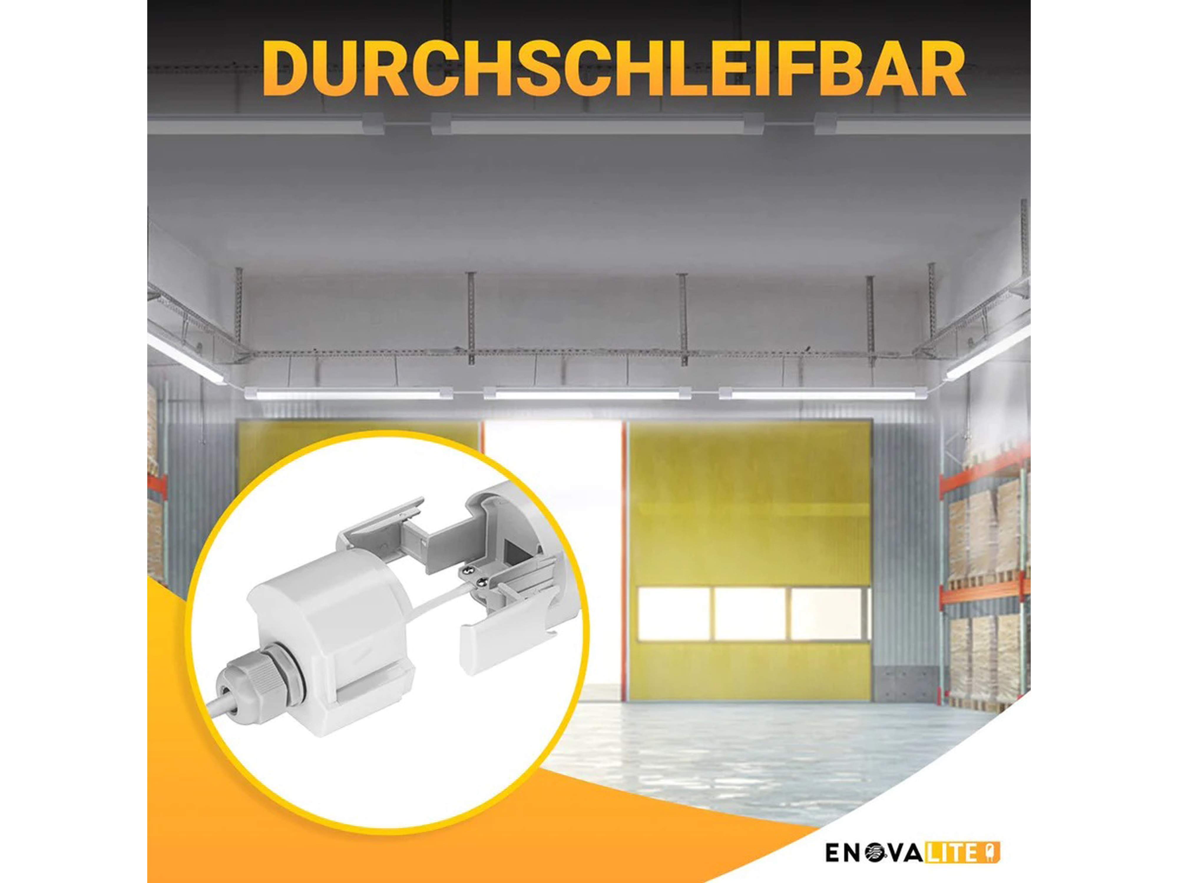 ENOVALITE LED-Feuchtraumleuchte PRO, EEK: E, 50W, 6000lm, 4000K, 1500mm