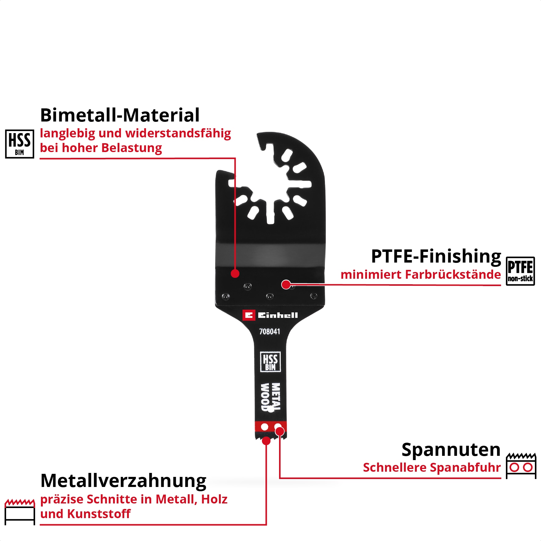 EINHELL Tauchsägeblatt, 708041, Bi-Metall, 10 mm EINHELL Tauchsägeblatt, 708041, Bi-Metall, 10 mm