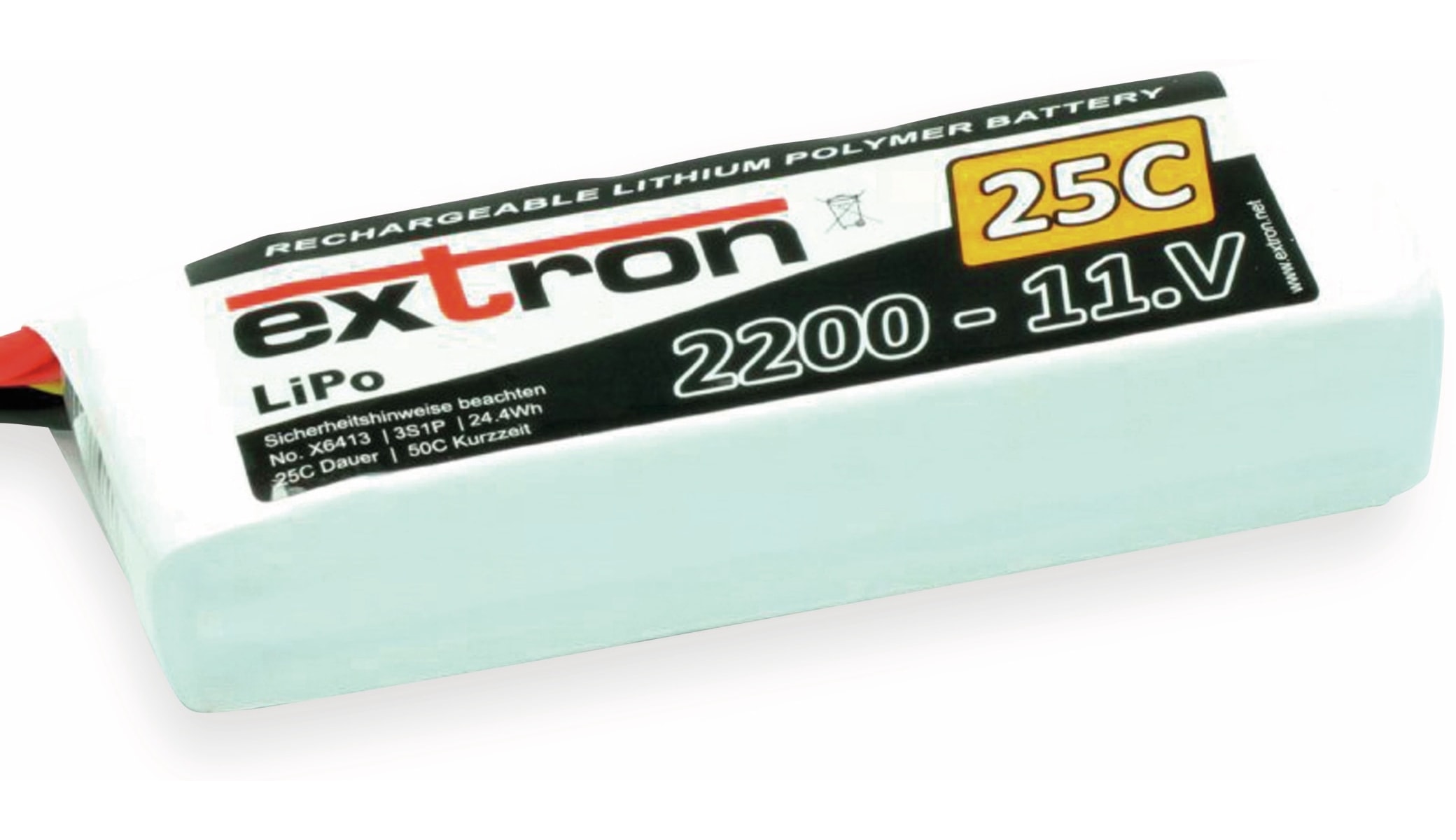 EXTRON Modellbau-Akkupack X2, LiPo, 11,1 V-/2200 mAh EXTRON Modellbau-Akkupack X2, LiPo, 11,1 V-/2200 mAh