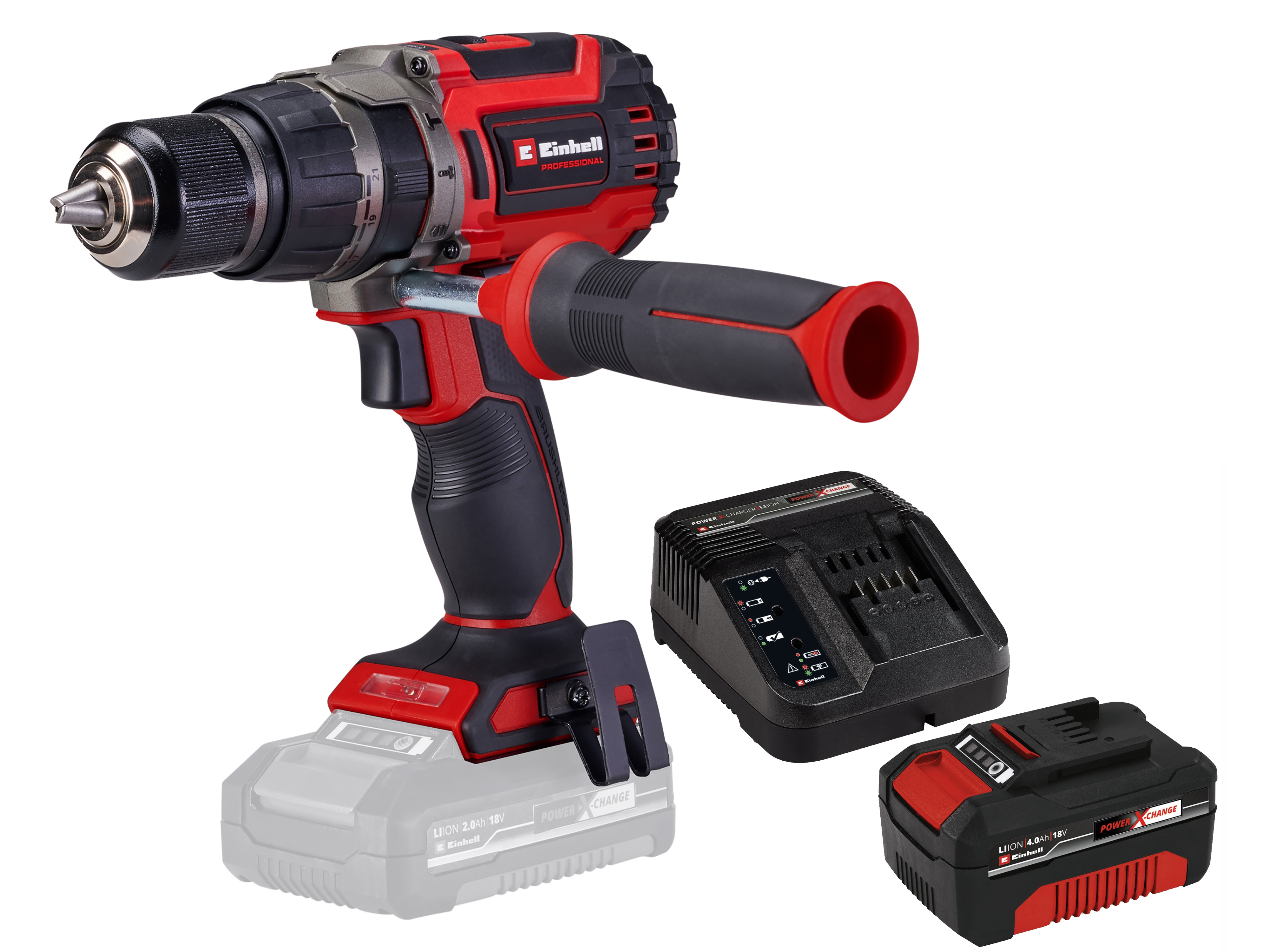 EINHELL PROFESSIONAL Akku-Schlagbohrschrauber TP-CD 18/70 Li-i BL (1x 4,0 Ah)