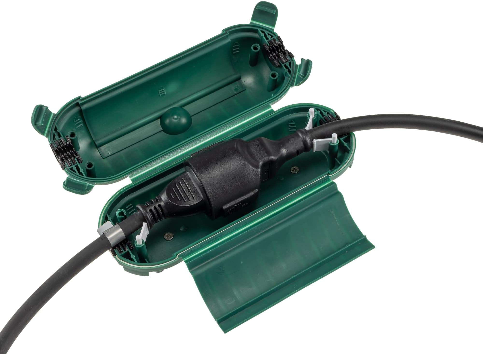 CHILITEC Sicherheits-Schutzbox für Kabel, IP44, 210x80 mm, grün CHILITEC Sicherheits-Schutzbox für Kabel, IP44, 210x80 mm, grün