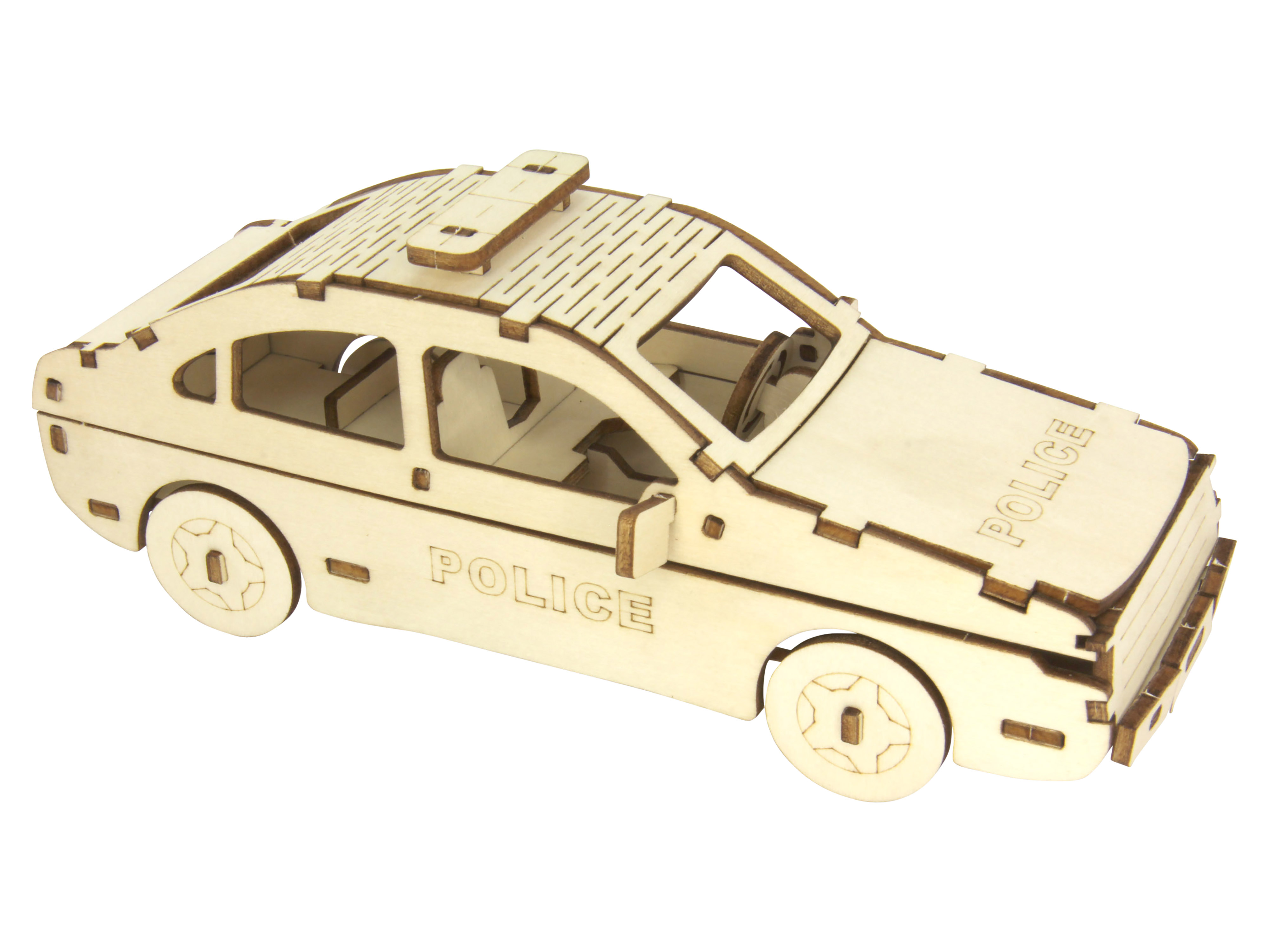 SOL-EXPERT 3D Holz Puzzle Polizeiauto SOL-EXPERT 3D Holz Puzzle Polizeiauto