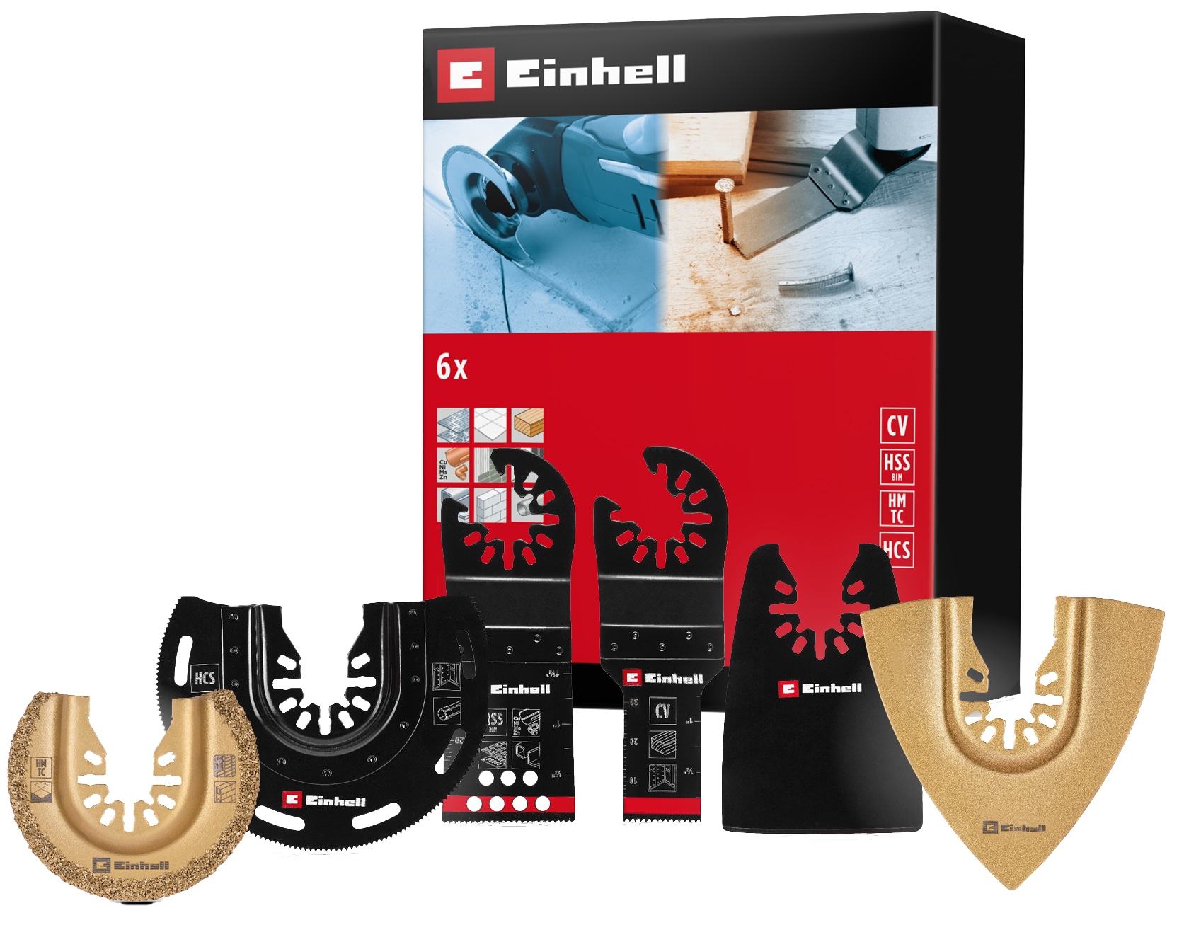 EINHELL Multi-Tool-Set, 708106, 6-teilig EINHELL Multi-Tool-Set, 708106, 6-teilig