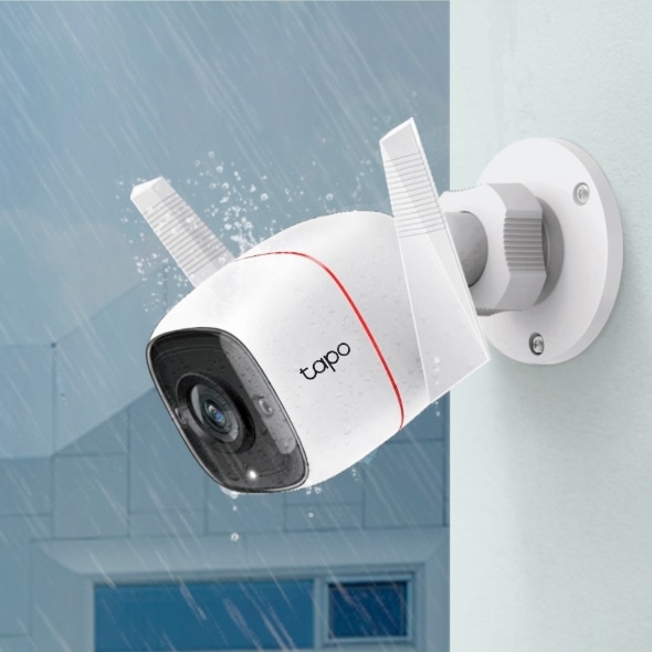 TAPO Sicherheitskamera TC65, 3 MP, wetterfest, Nachtsicht, WLAN