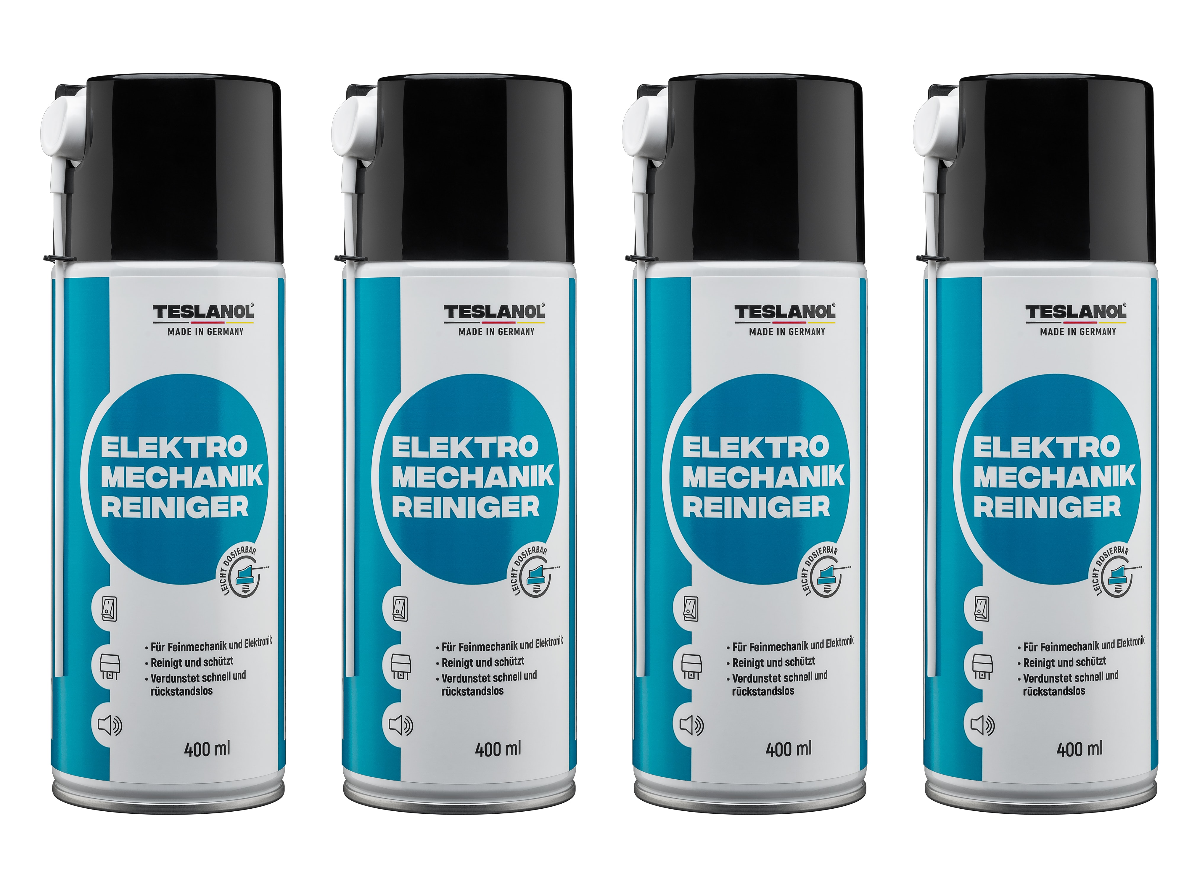 TESLANOL 26018 Elektro-Mechanik-Reinigerspray, 400 ml, 4 Stück TESLANOL 26018 Elektro-Mechanik-Reinigerspray, 400 ml, 4 Stück