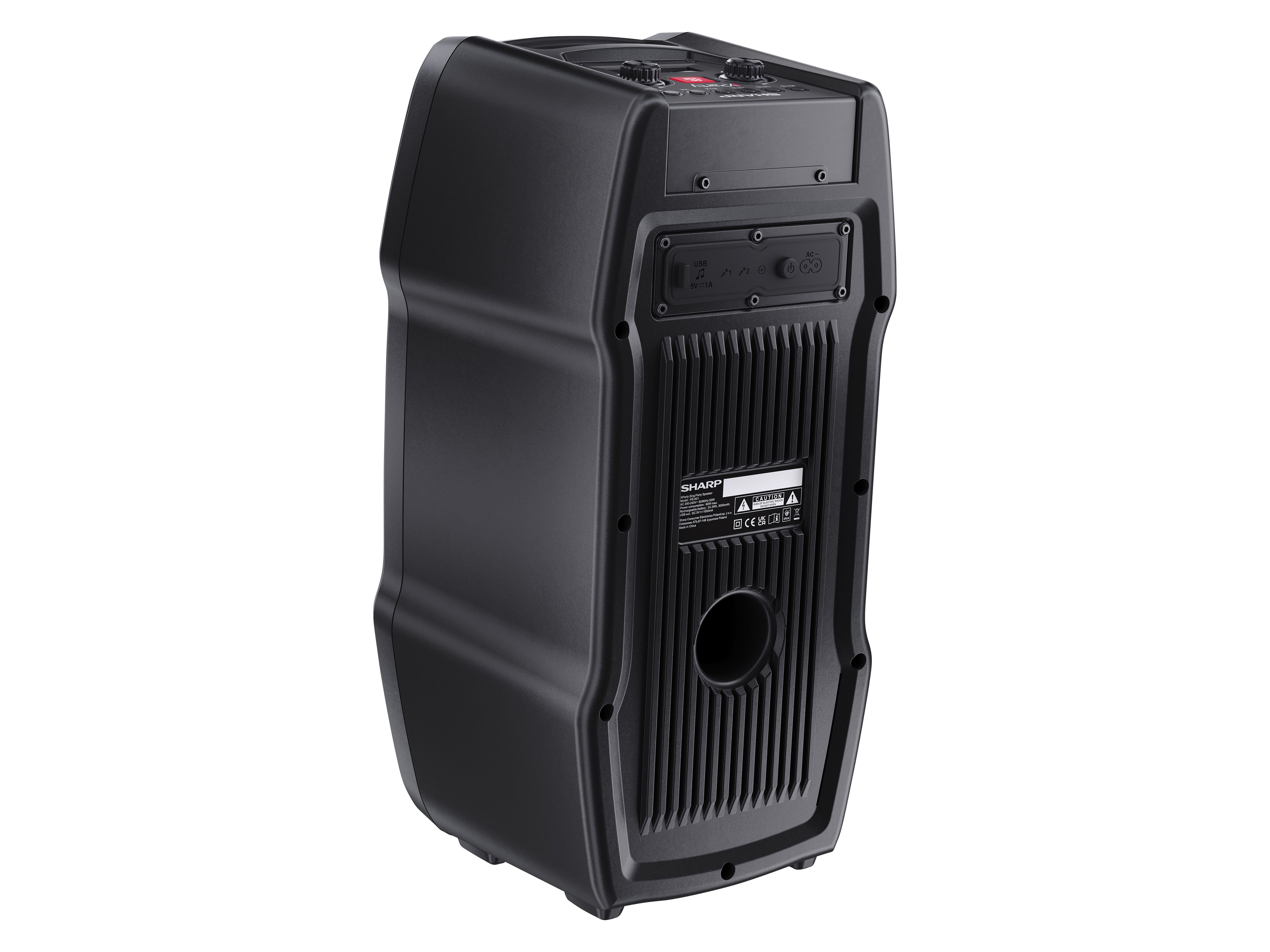 SHARP Bluetooth Party-Lautsprecher PS931, 180 W, schwarz SHARP Bluetooth Party-Lautsprecher PS931, 180 W, schwarz
