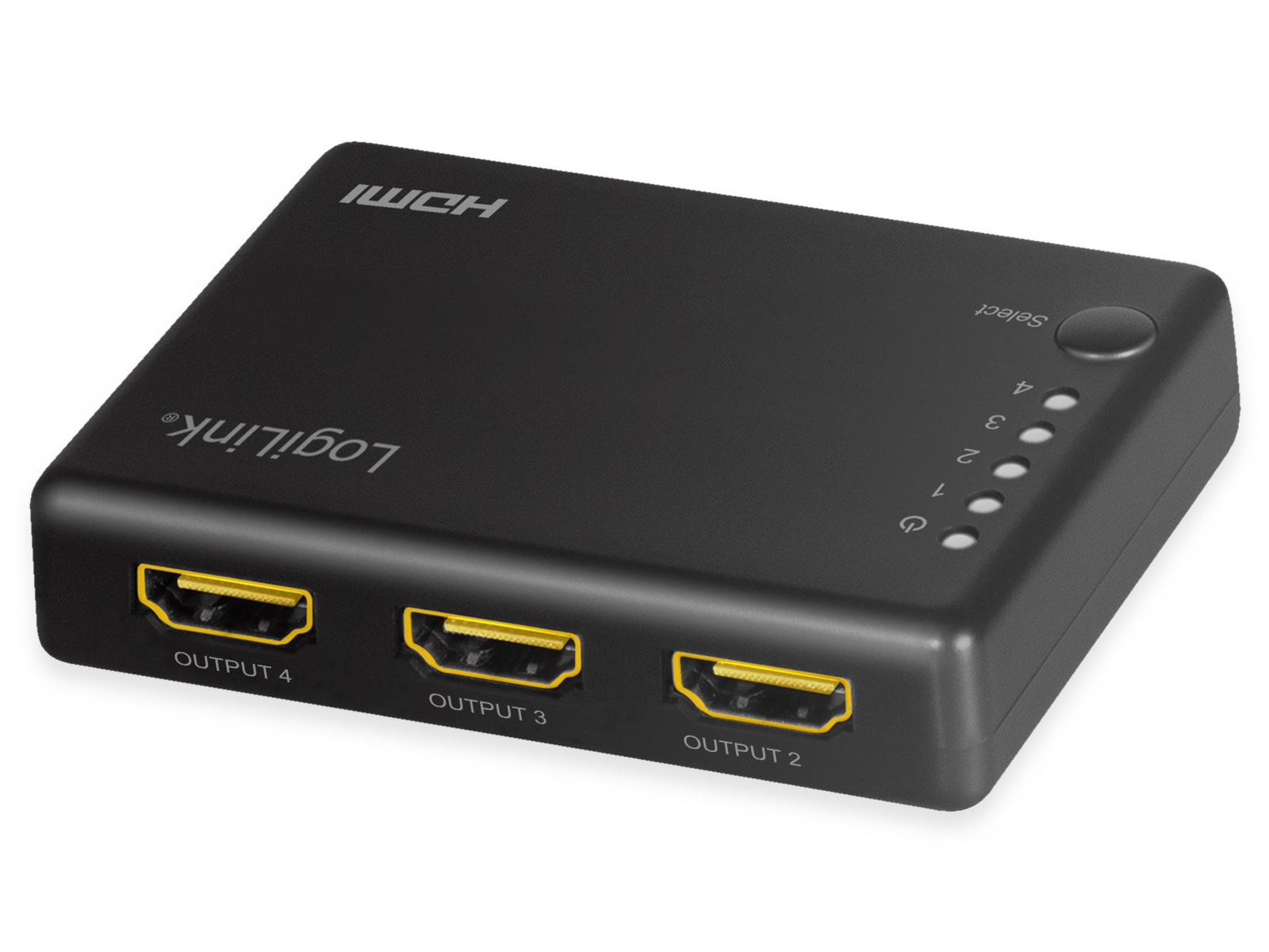 LOGILINK HDMI-Splitter HD0036, 1x4-Port, 4K/30 Hz, schlank LOGILINK HDMI-Splitter HD0036, 1x4-Port, 4K/30 Hz, schlank