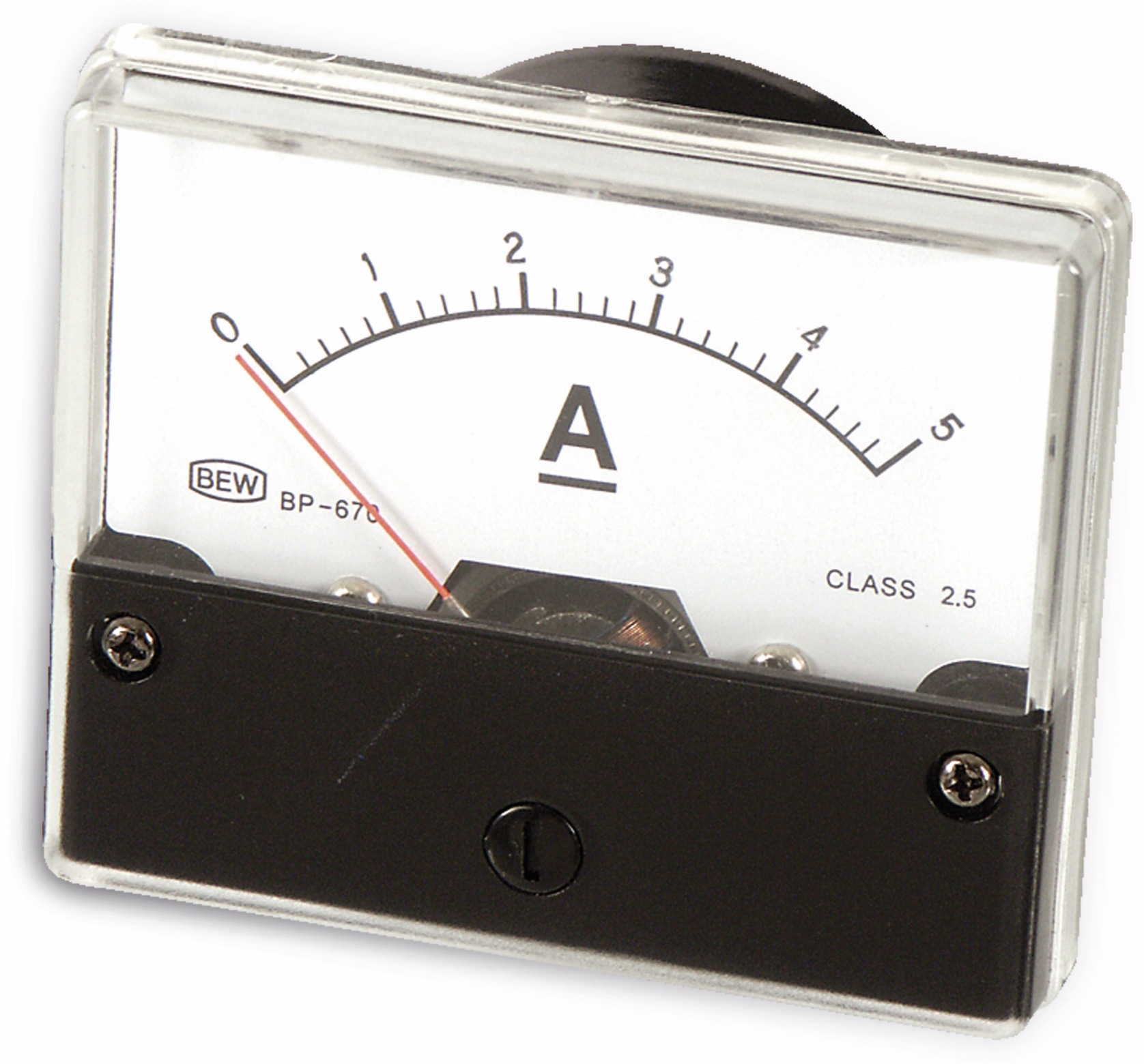 Drehspul-Einbauinstrument, 0...5 A- Drehspul-Einbauinstrument, 0...5 A-