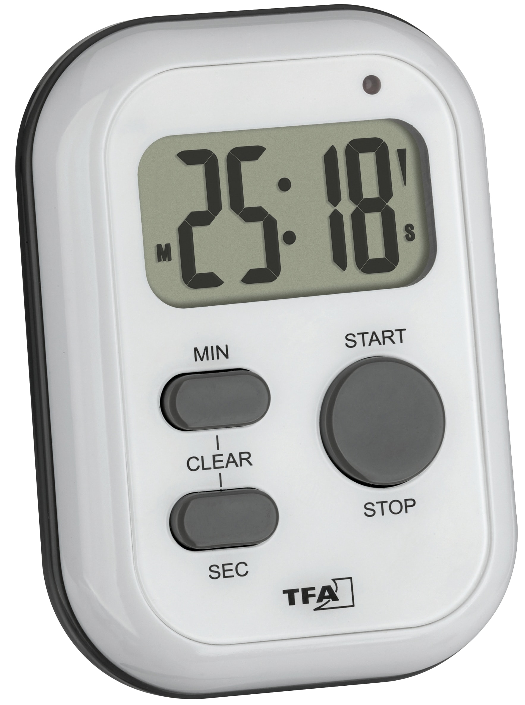TFA Digitaler Timer und Stoppuhr, 38.2053.02, weiß TFA Digitaler Timer und Stoppuhr, 38.2053.02, weiß