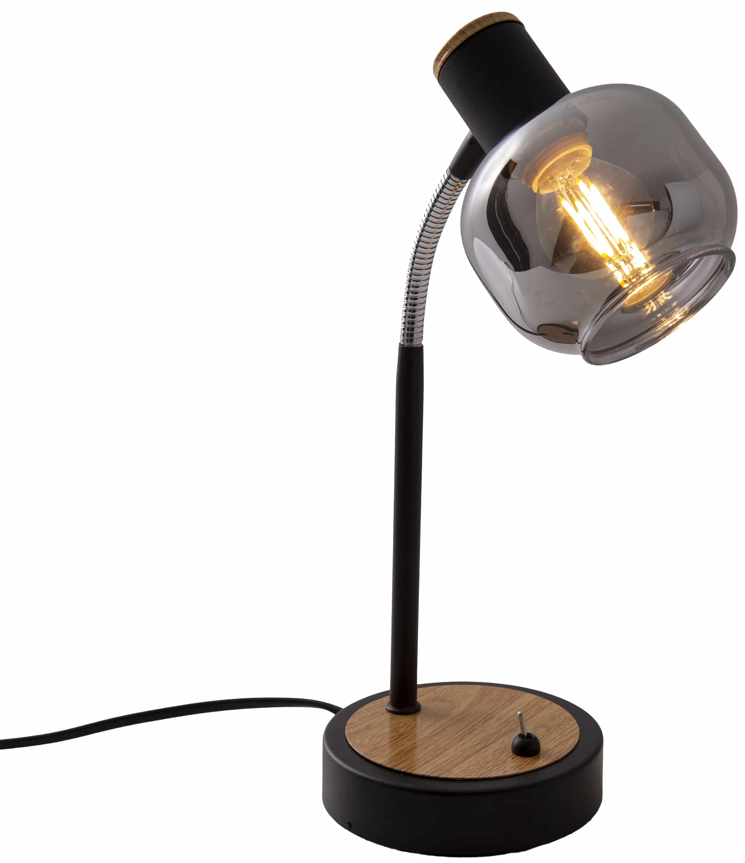 NÄVE Tischleuchte 3185922, 40W, 1x E14, schwarz/natur NÄVE Tischleuchte 3185922, 40W, 1x E14, schwarz/natur