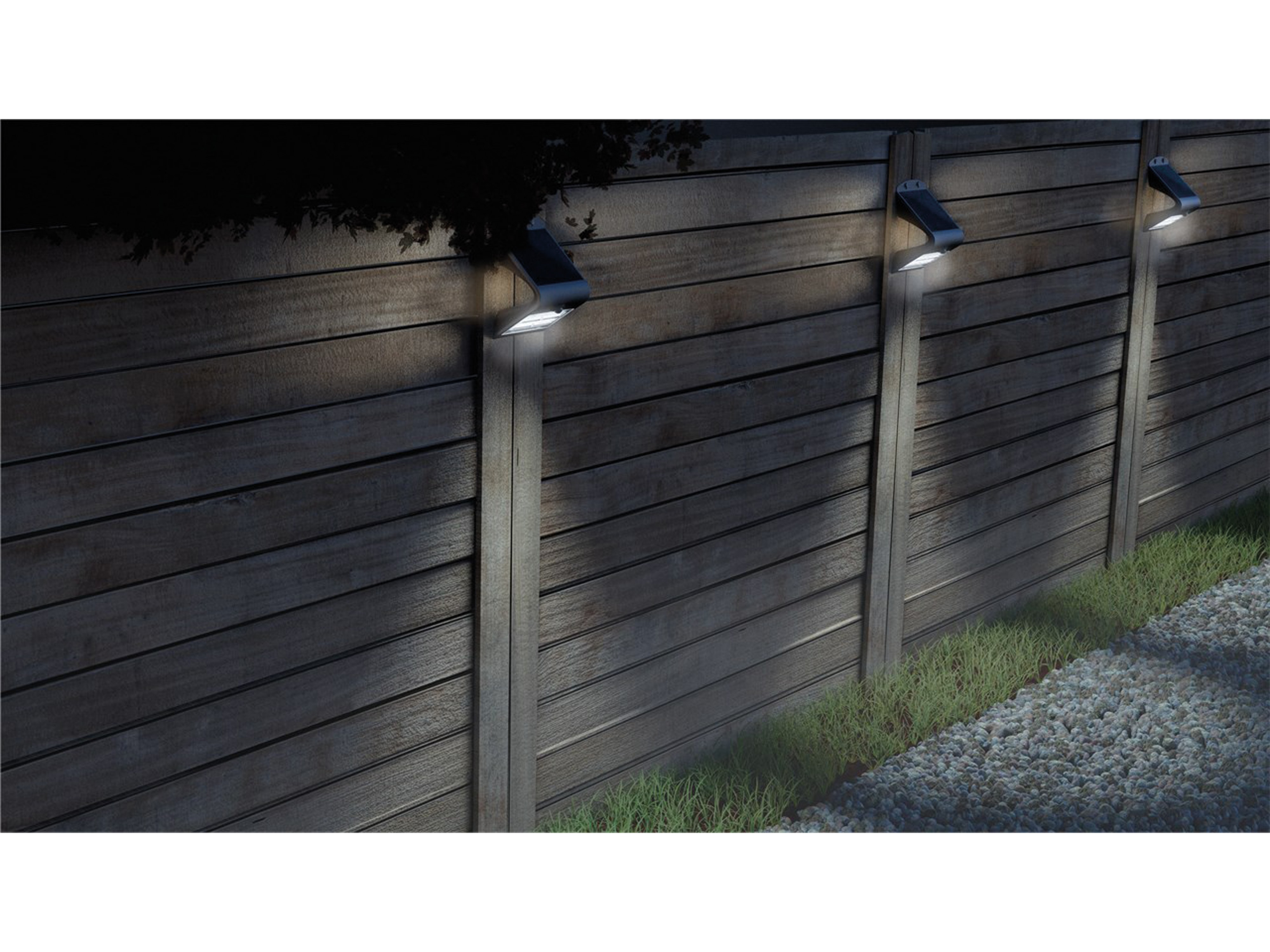 GOOBAY Solar LED-Wandleuchte mit Bewegungsmelder, 1,5 W, weiß GOOBAY Solar LED-Wandleuchte mit Bewegungsmelder, 1,5 W, weiß