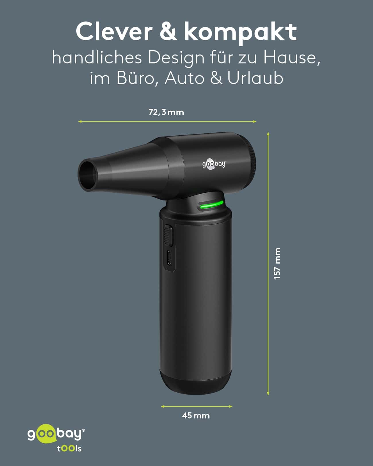 GOOBAY TOOLS Staubgebläse Superior, 180 W, mit 11 Aufsätzen GOOBAY TOOLS Staubgebläse Superior, 180 W, mit 11 Aufsätzen