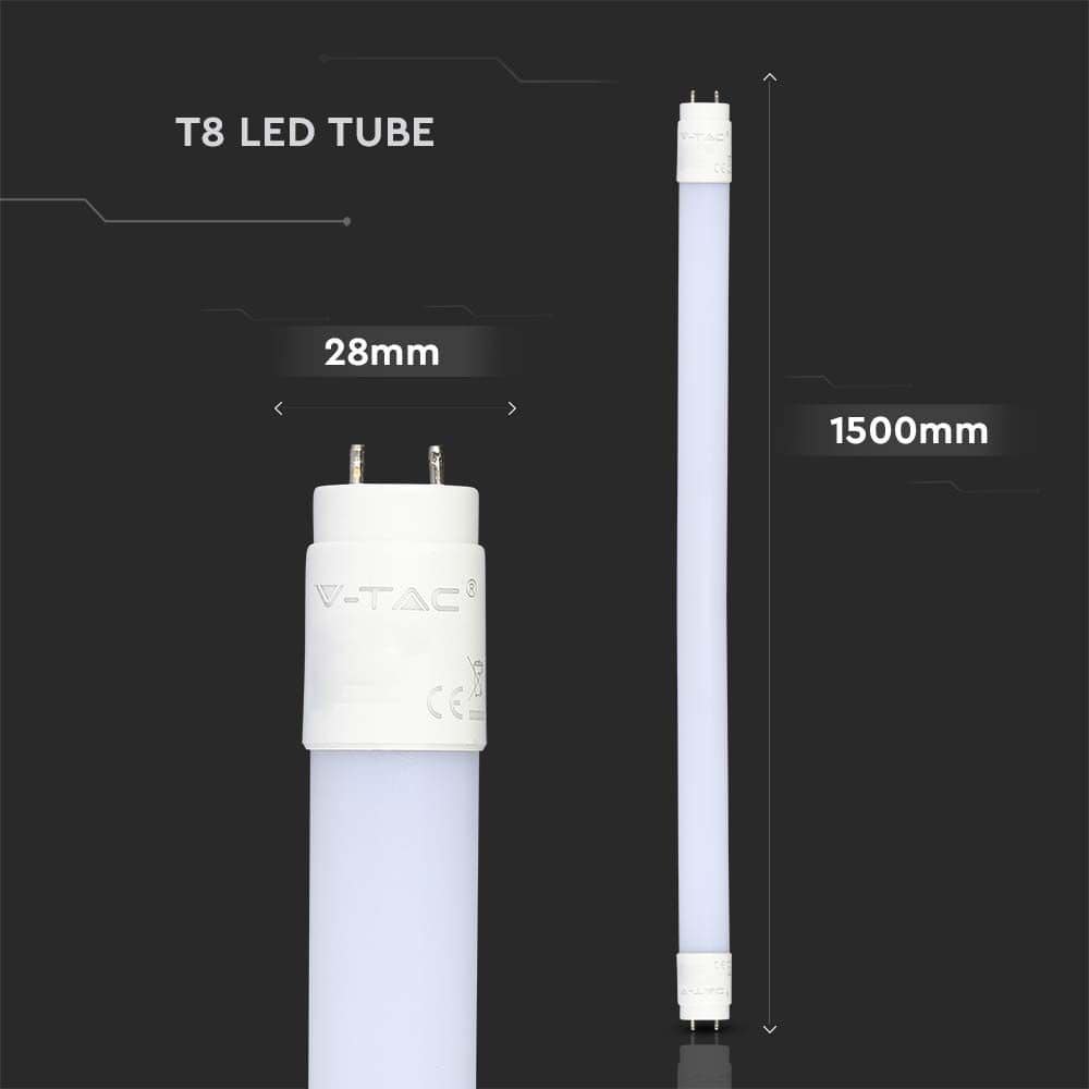 V-TAC LED-Röhre VT-1577, T8, G13, EEK: F, 20 W, 2100 lm, 4000 K, 1500 mm V-TAC LED-Röhre VT-1577, T8, G13, EEK: F, 20 W, 2100 lm, 4000 K, 1500 mm