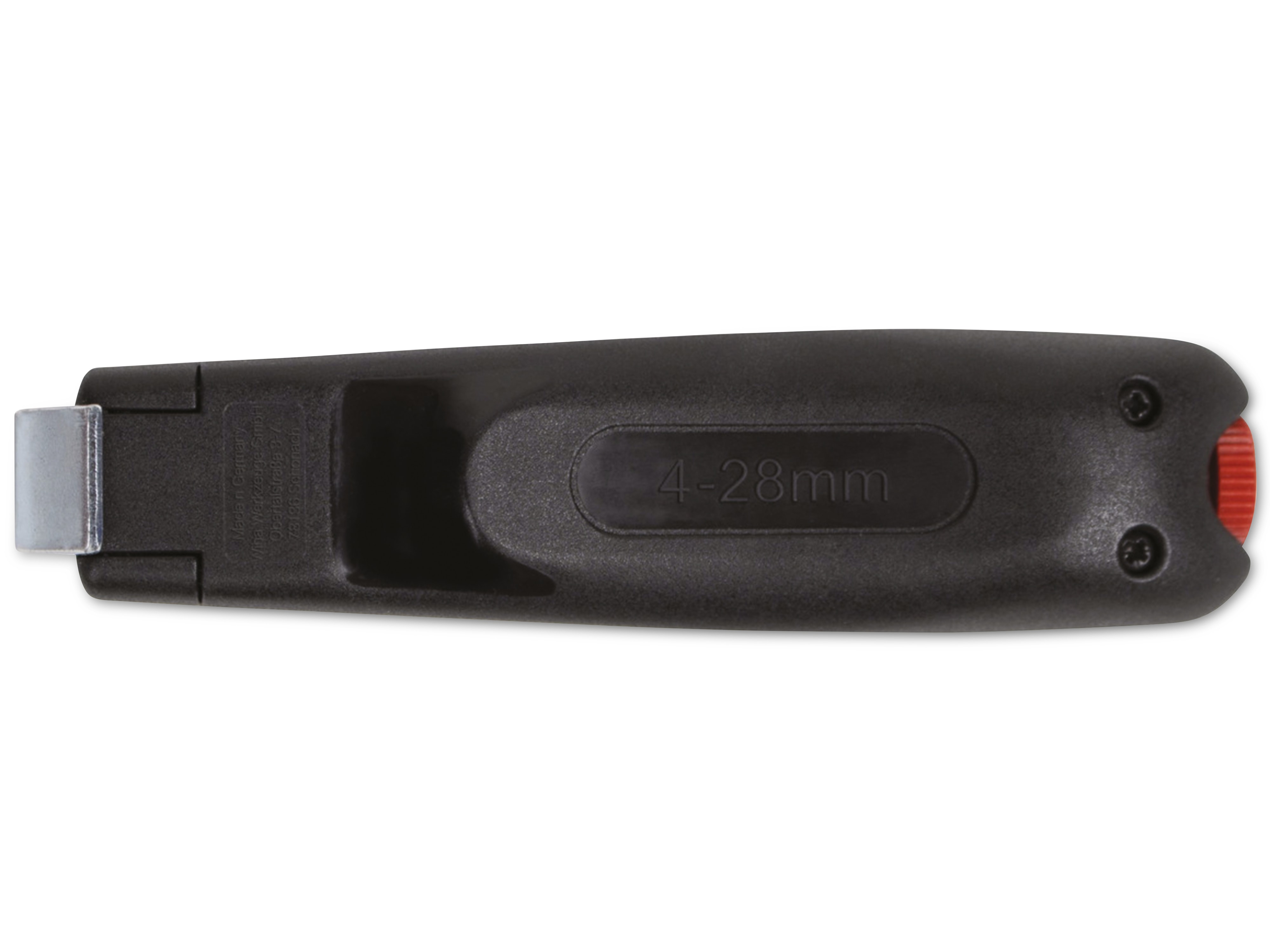 WIHA Abmantelungswerkzeug 44240 mit selbstdrehender Schleppklinge für Rundkabel, 130mm