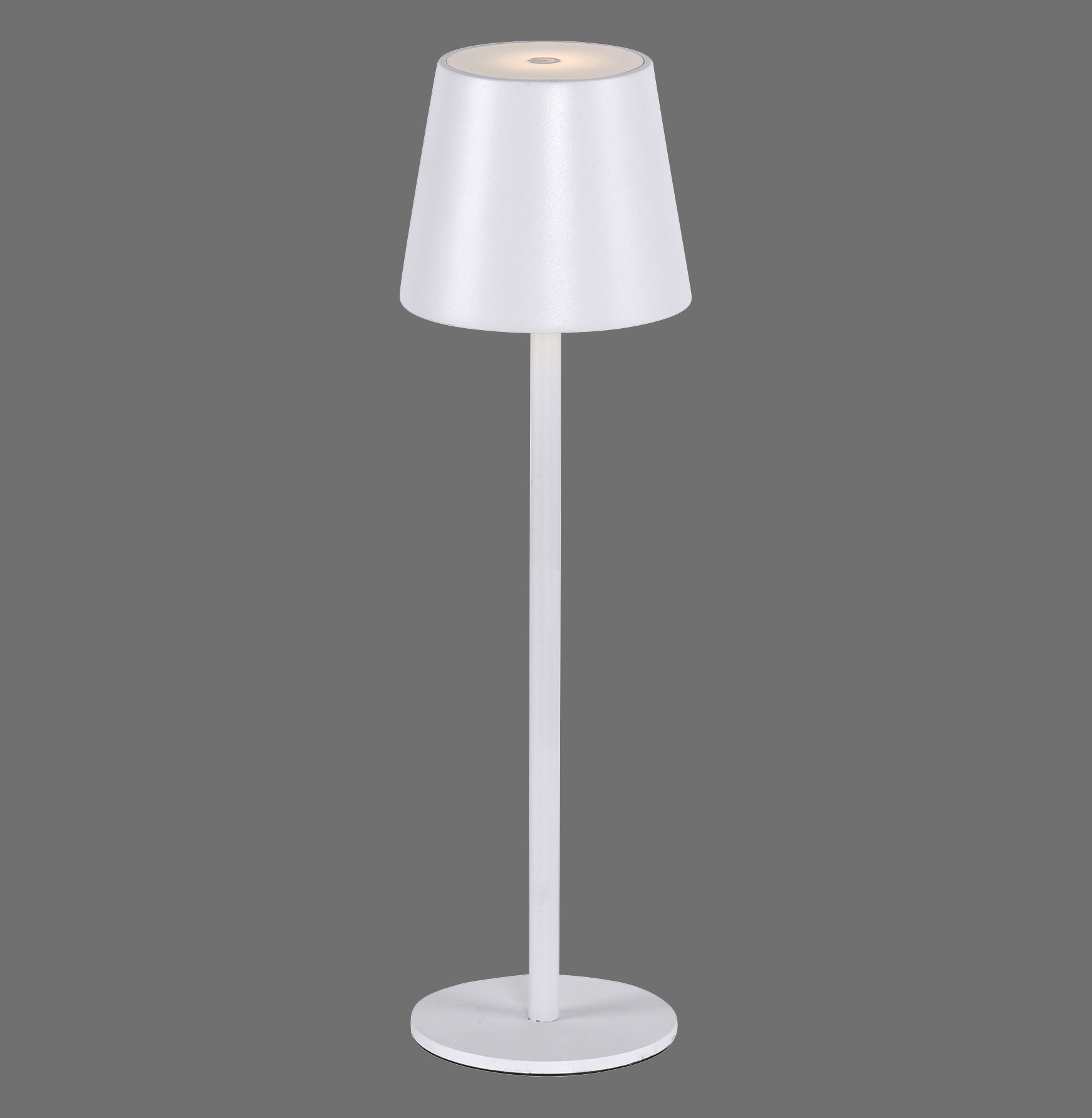JUST LIGHT LED-Akku-Tischleuchte 19250-16 weiß, 2,5 W, 320 lm, 3000 K, IP54