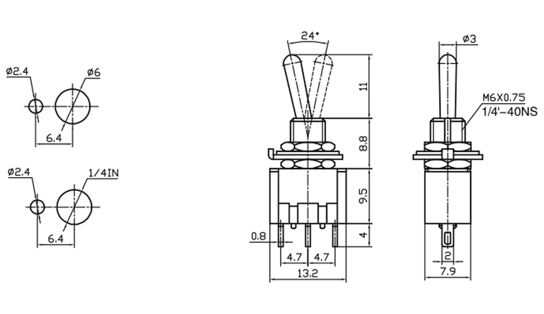 Kippschalter MTS-103-A1 Kippschalter MTS-103-A1