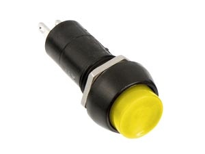 Einbau-Druckschalter PBS-11A, rund, Ein/Aus, gelb Einbau-Druckschalter PBS-11A, rund, Ein/Aus, gelb