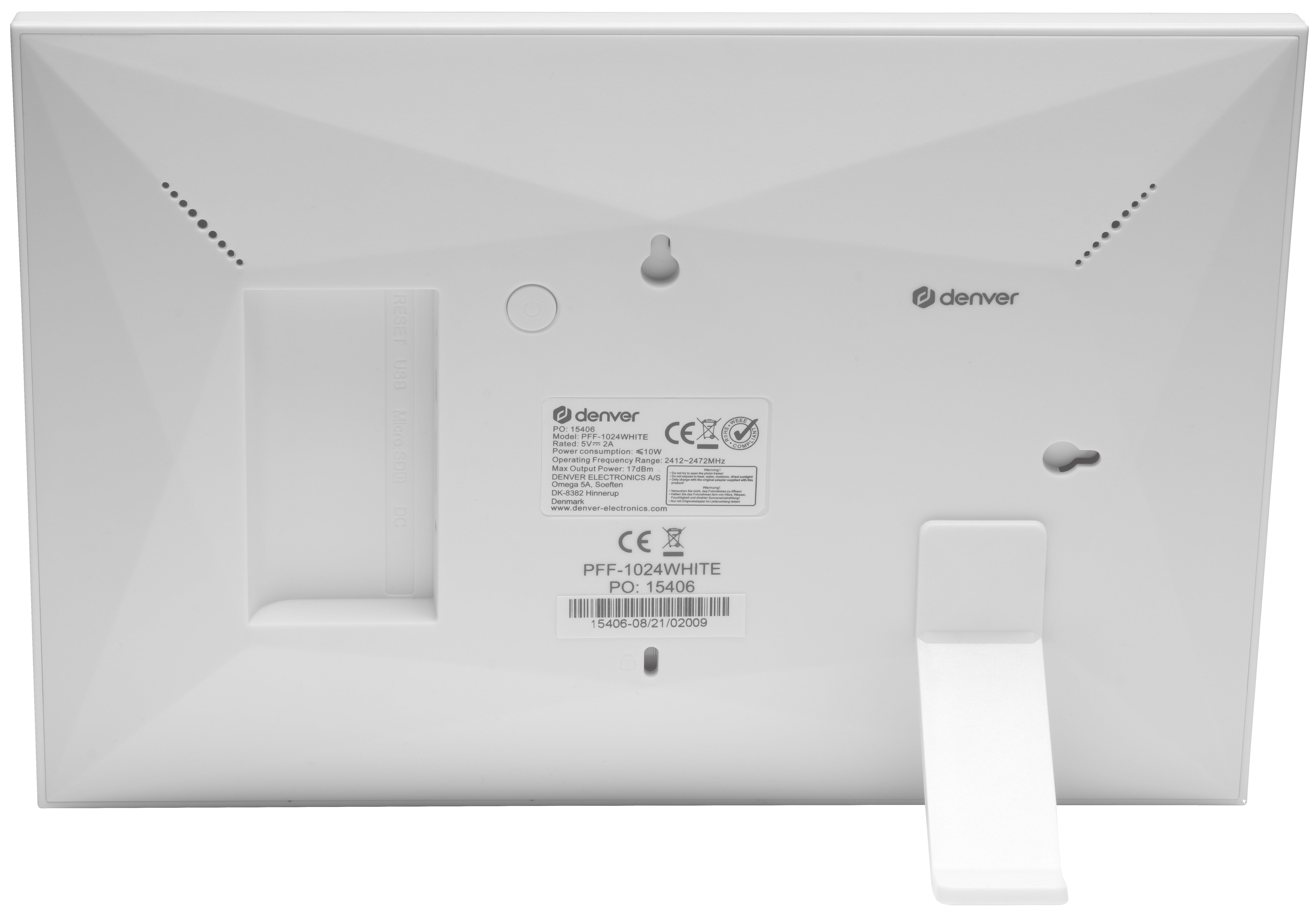 DENVER Digitaler Bilderrahmen PFF-1024W DENVER Digitaler Bilderrahmen PFF-1024W