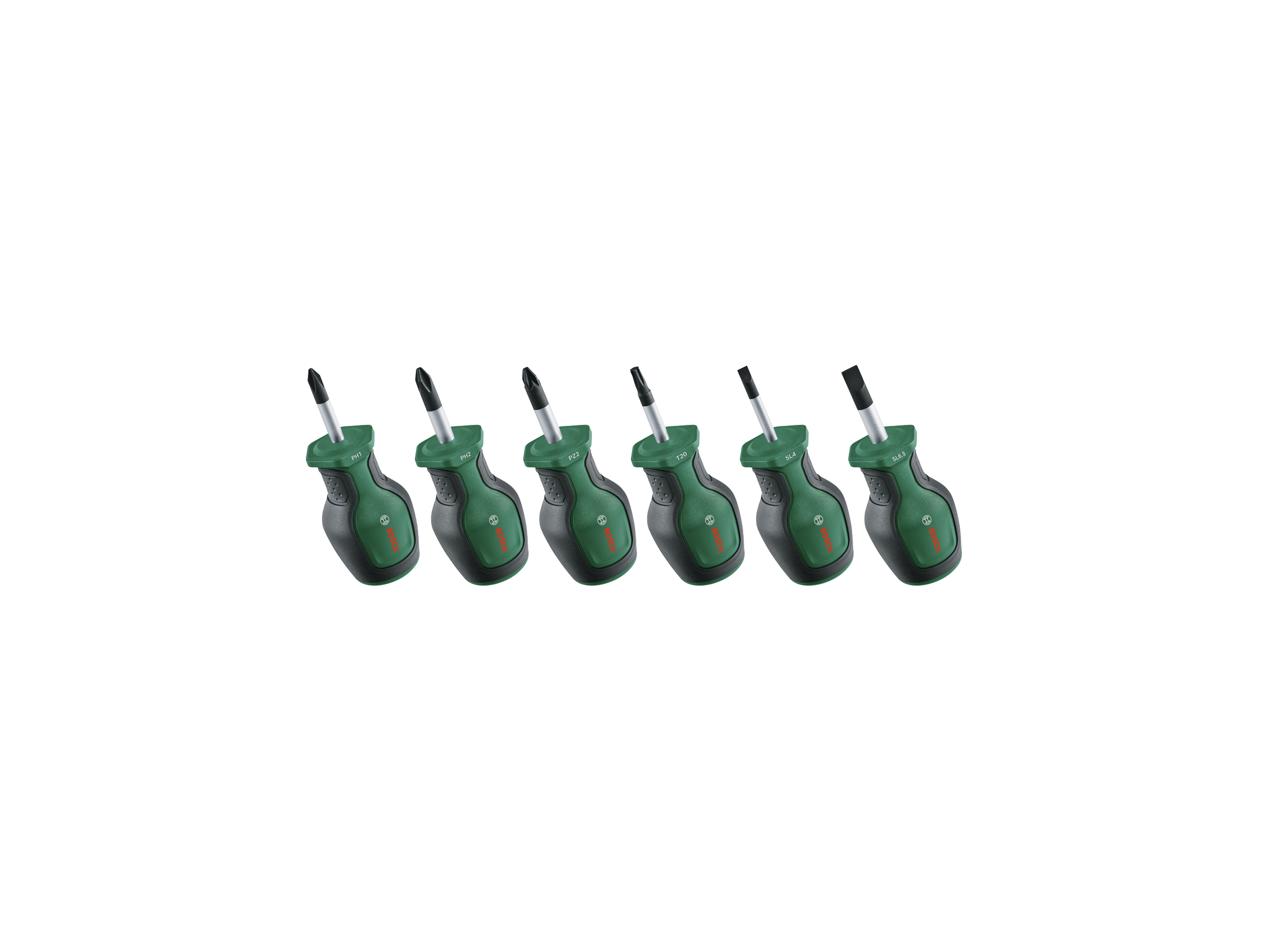 BOSCH Stubby Schraubendreher Set, 1600A032UK, 6-teilig BOSCH Stubby Schraubendreher Set, 1600A032UK, 6-teilig