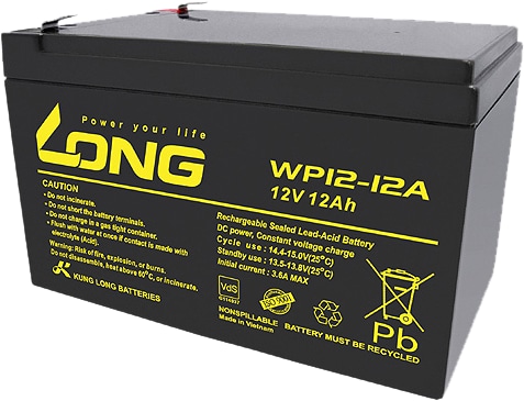 KUNG LONG Blei-Akkumulator WP12-12A-F1, 12 V- / 12 Ah KUNG LONG Blei-Akkumulator WP12-12A-F1, 12 V- / 12 Ah